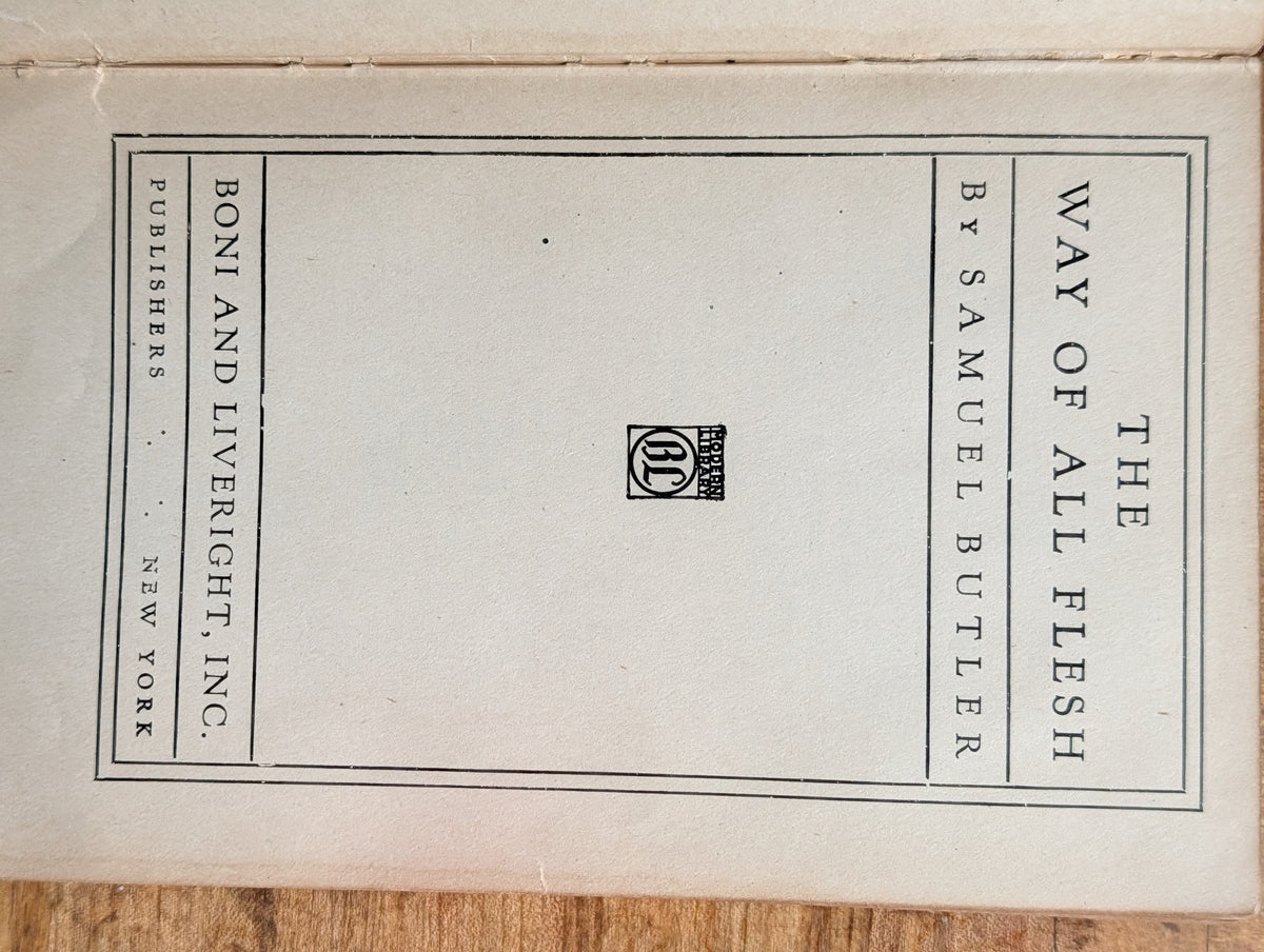 The Way of All Flesh book