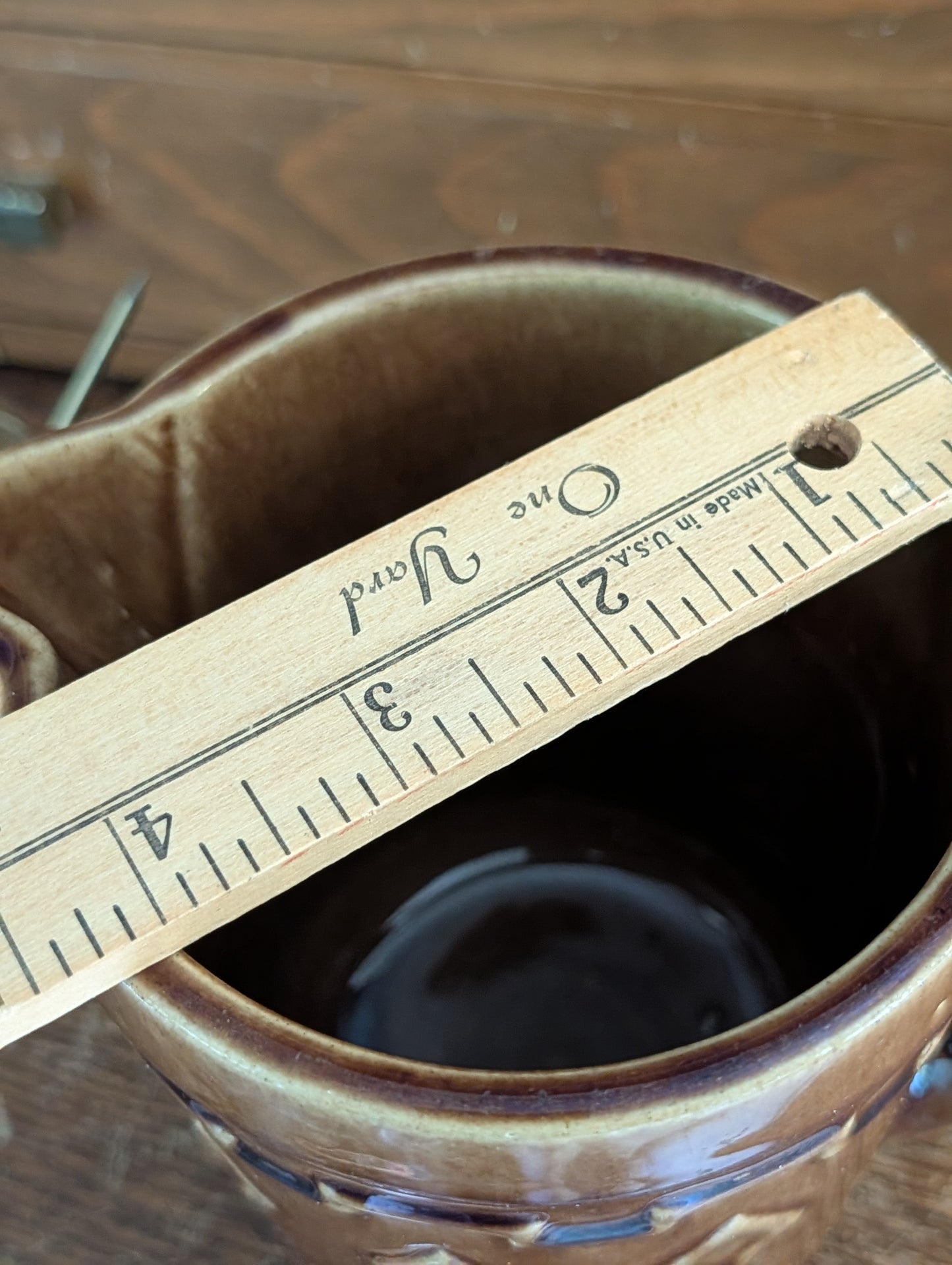 Stoneware pitcher