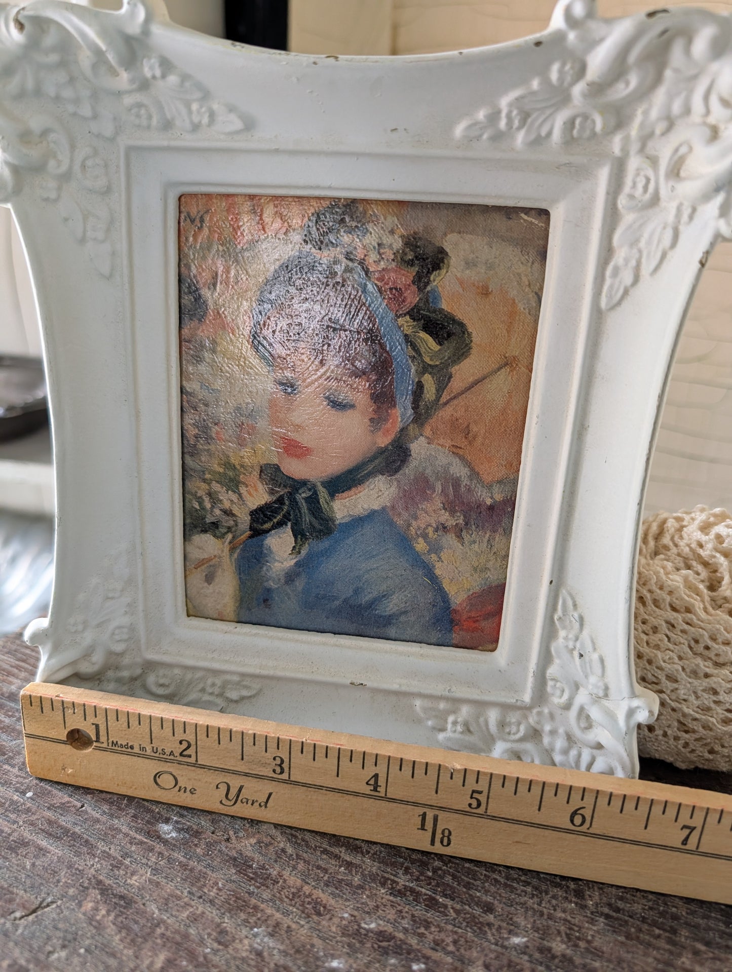 Parisian French lady framed print