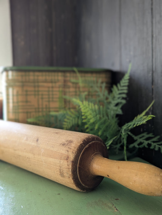 Wooden vintage rolling pin