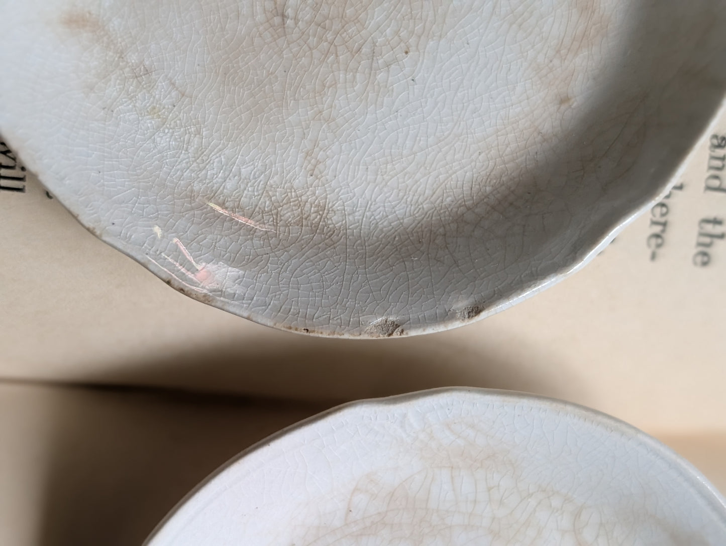 Ironstone butter pats 4