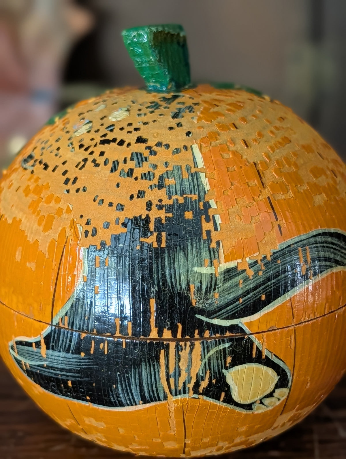 Wood pumpkin