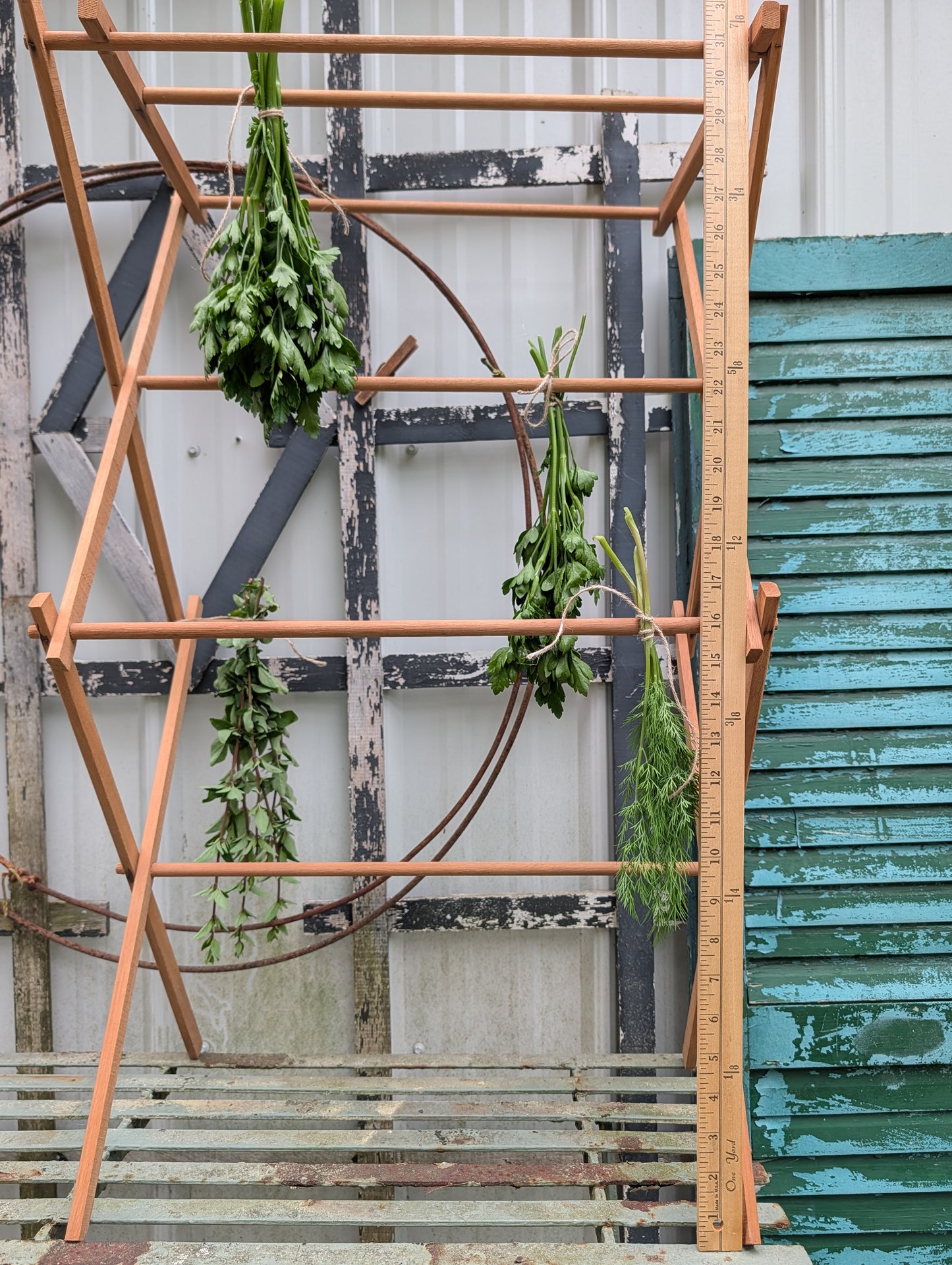 Wood drying rack