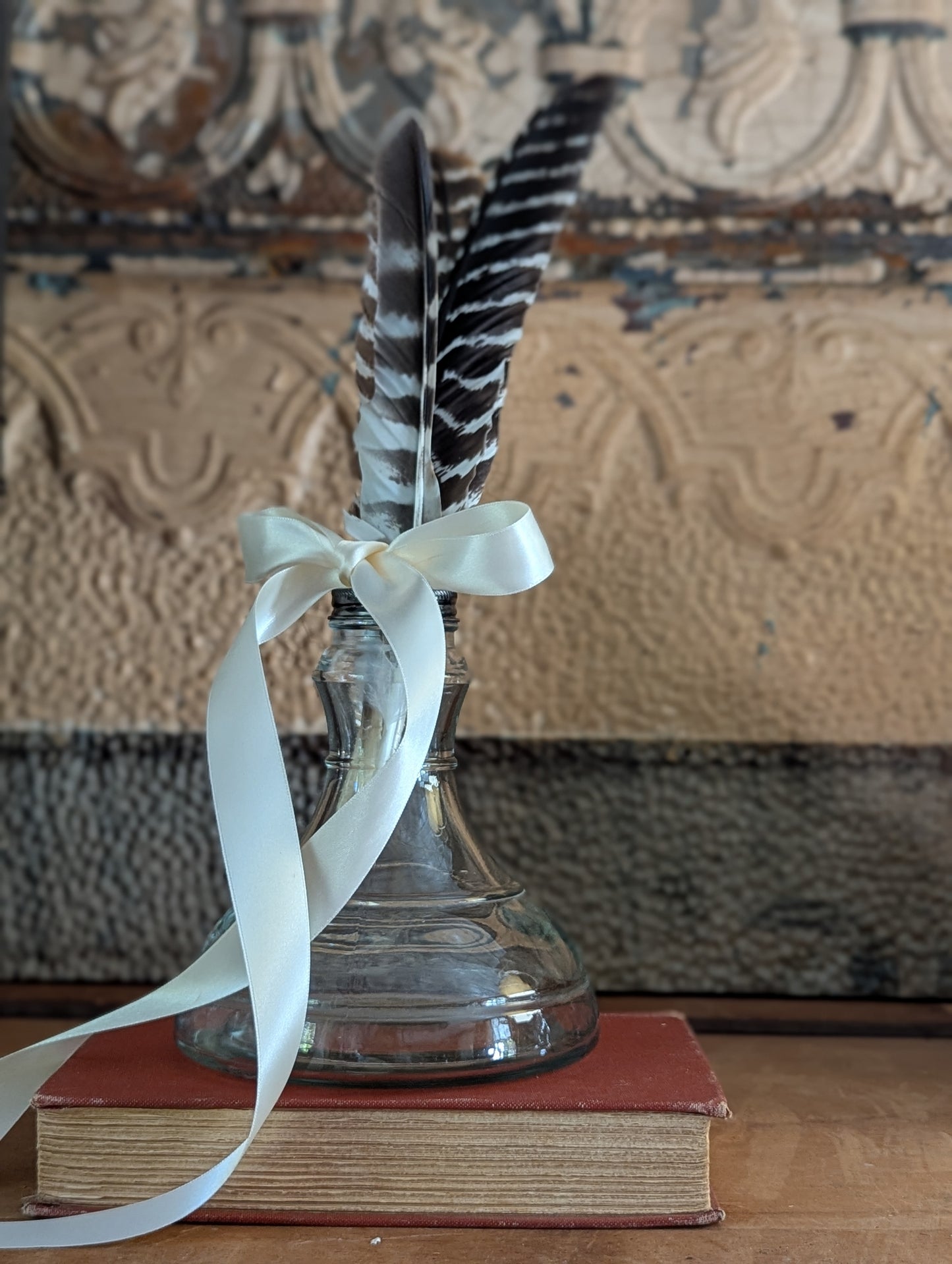 Glass kerosene lamp base vase
