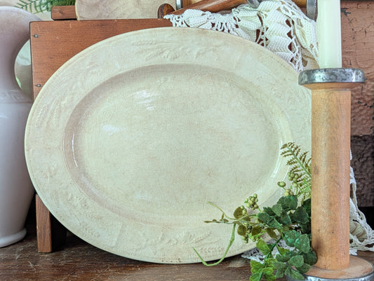 Wheat ironstone platter