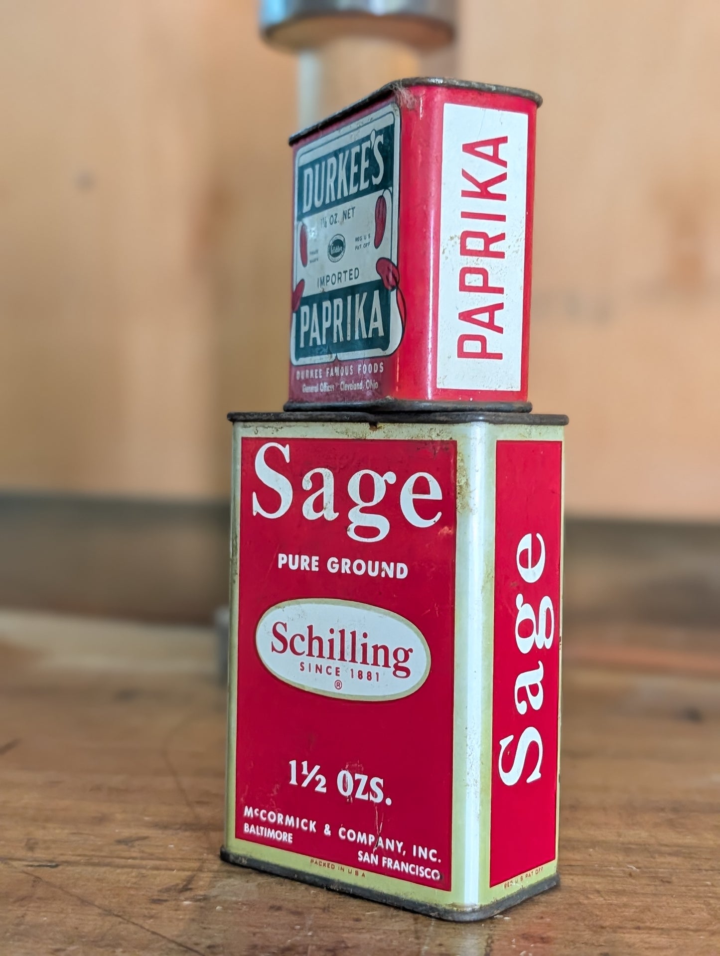 Spice tins