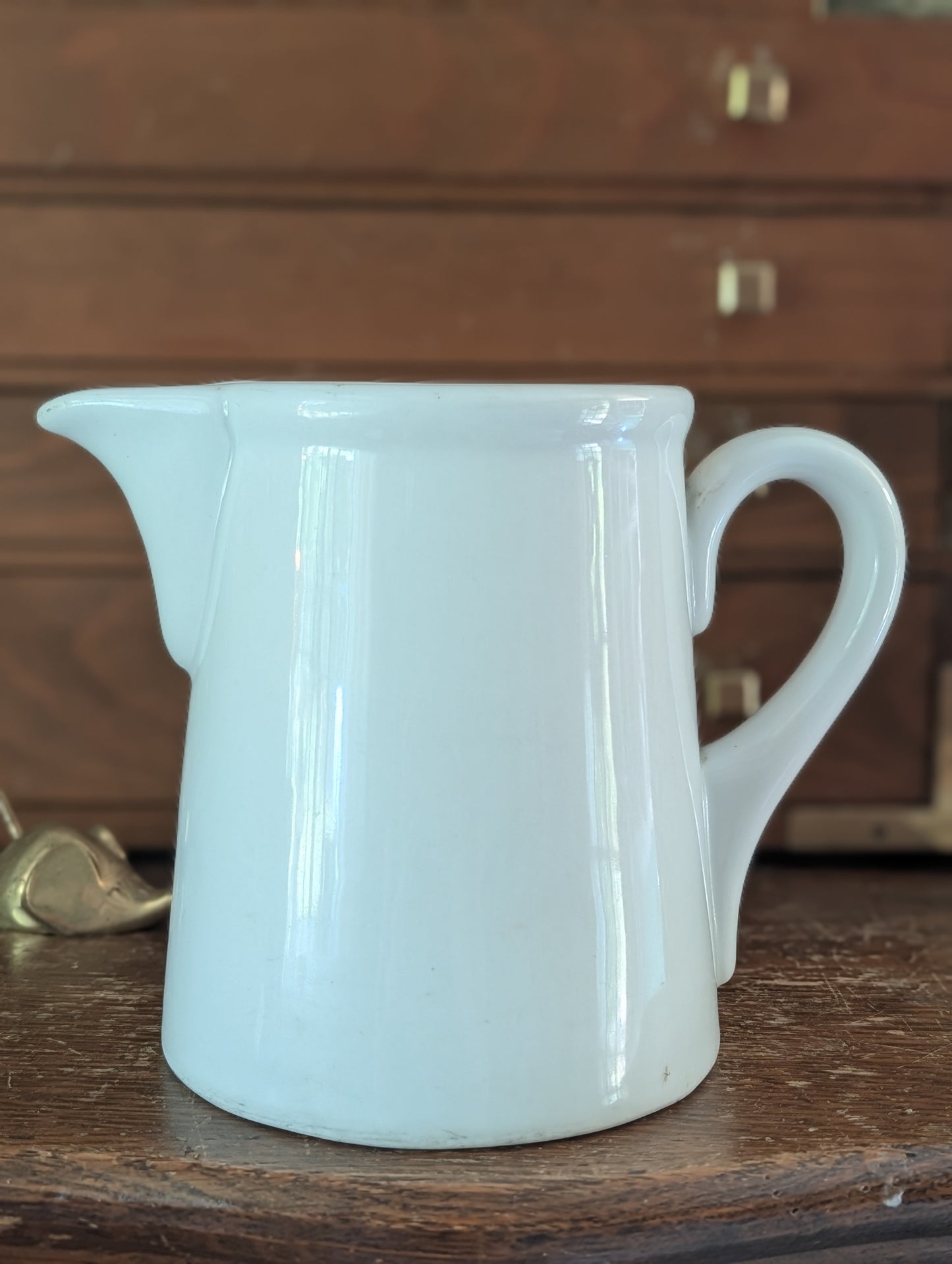 Stoneware milk pitcher