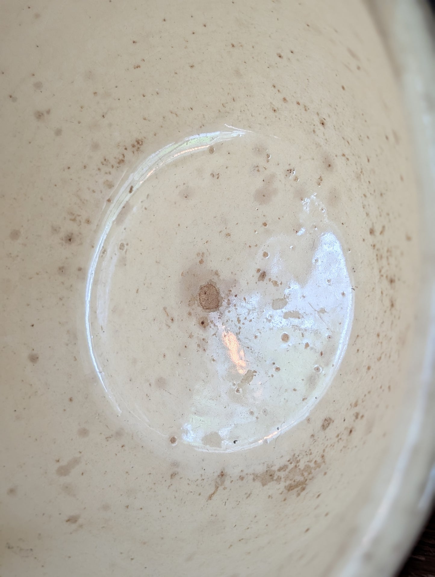 Striped stoneware bowl