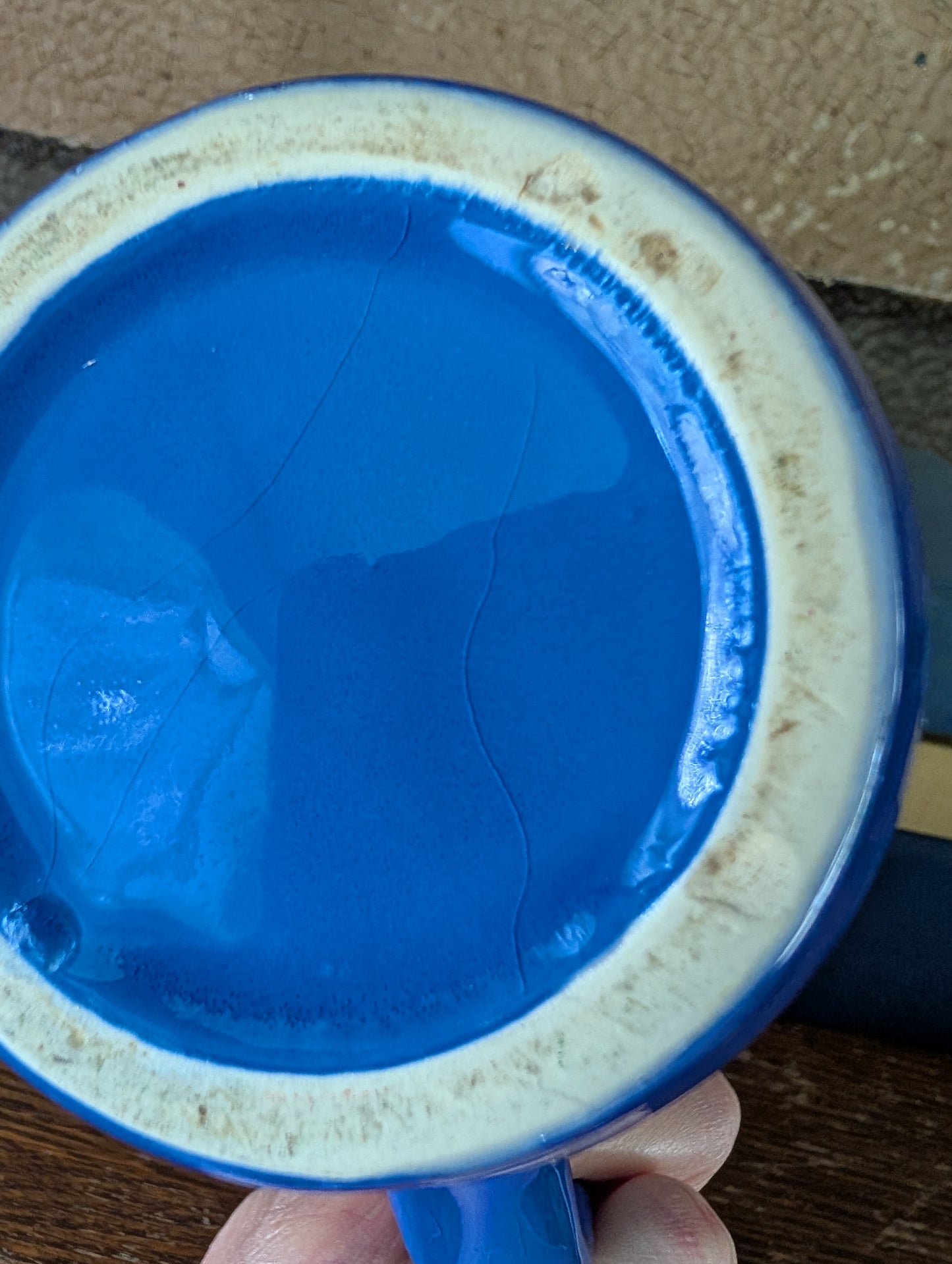 Blue pitcher/creamer