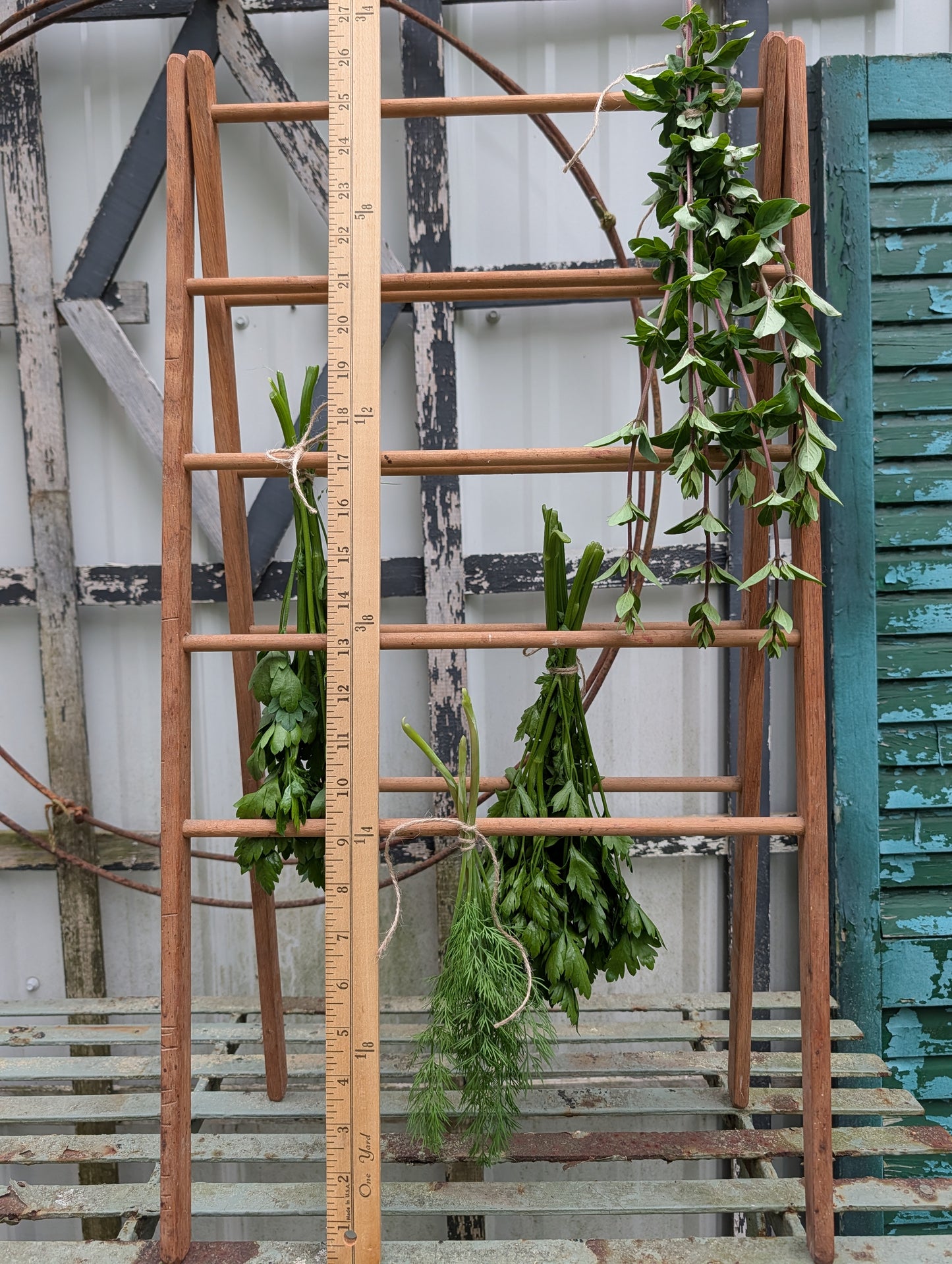 Wood drying rack