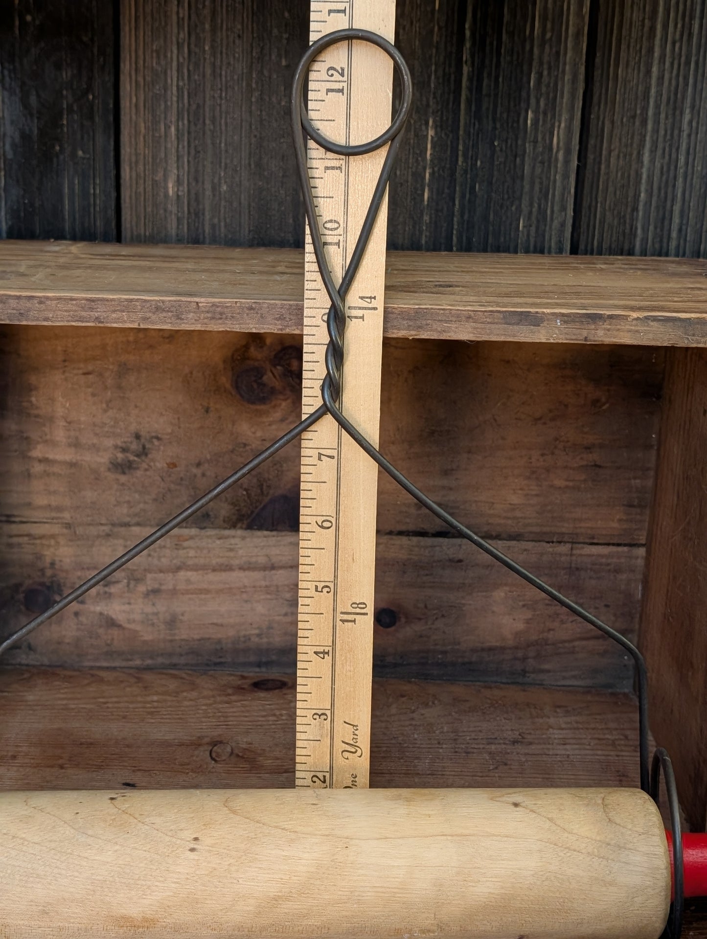 Rolling pin and wire holder