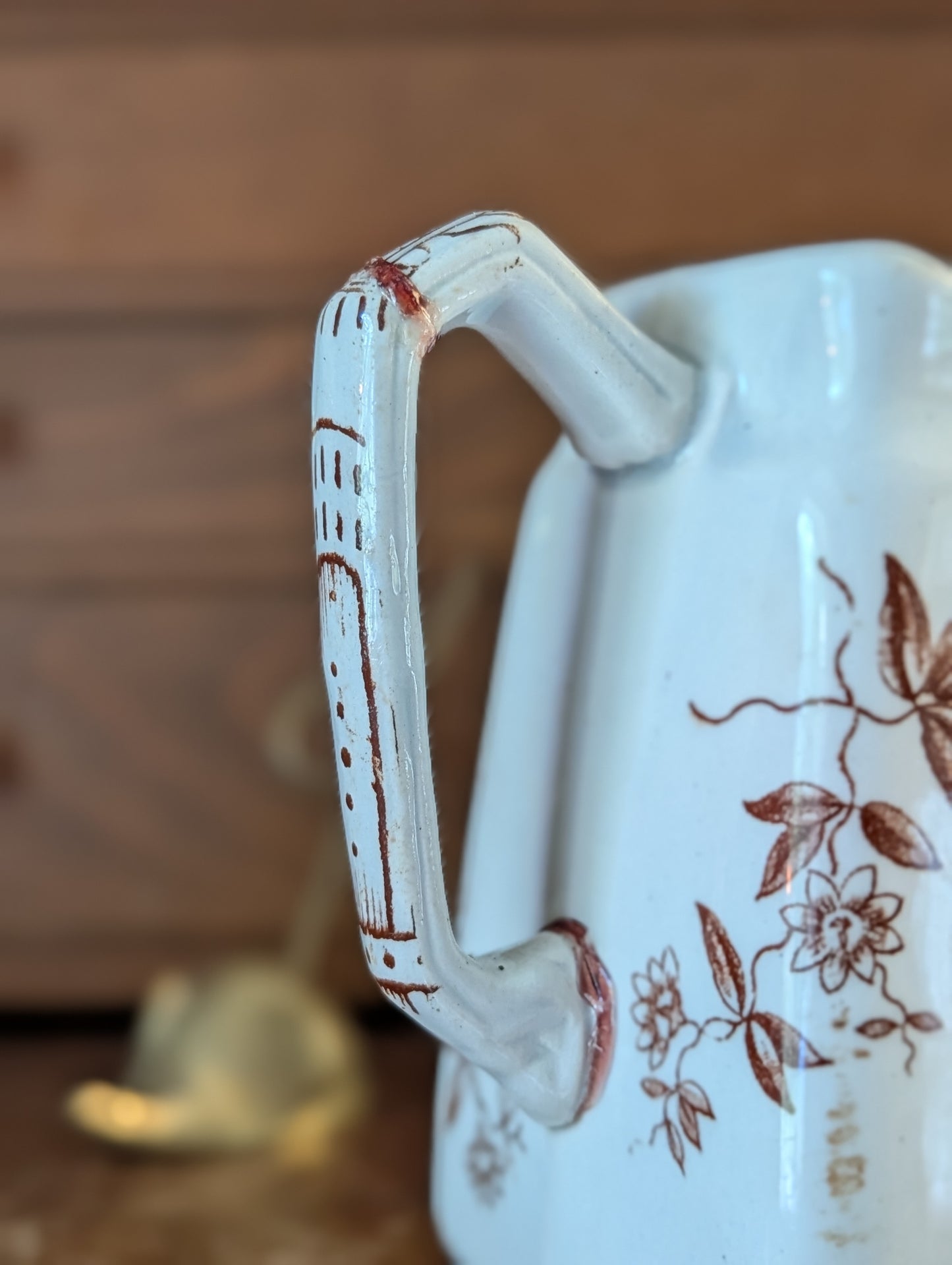 Transferware creamer/ pitcher