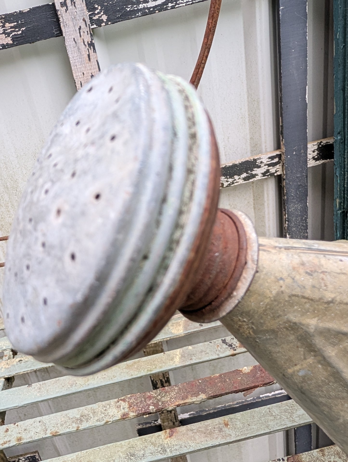 Galvanized watering can