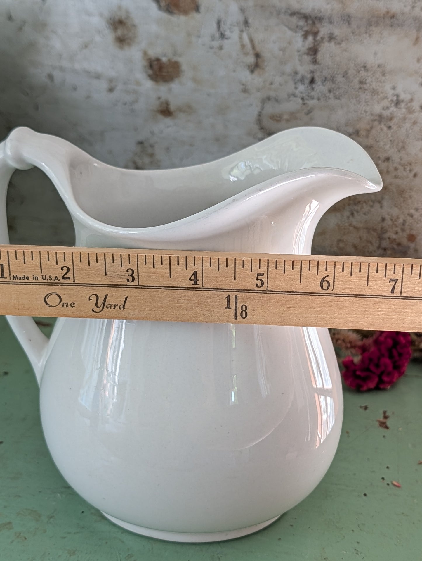 Stoneware pitcher