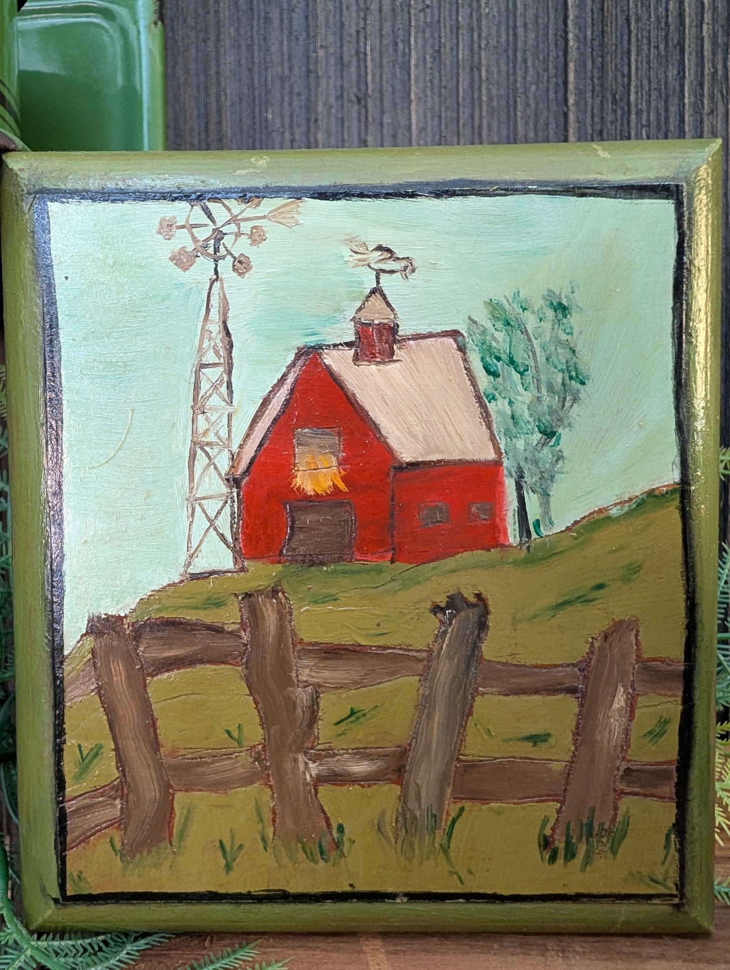 Barn painted wood