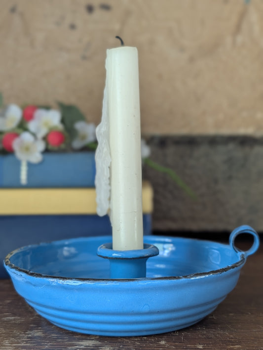 Enamel candle holder