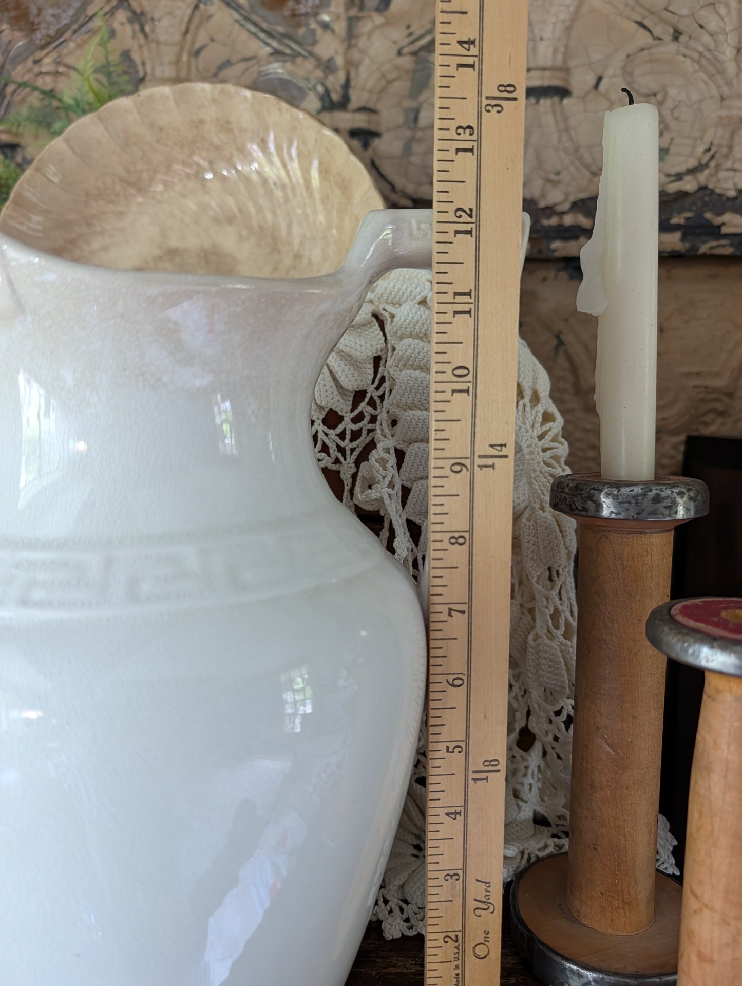 Ironstone water pitcher
