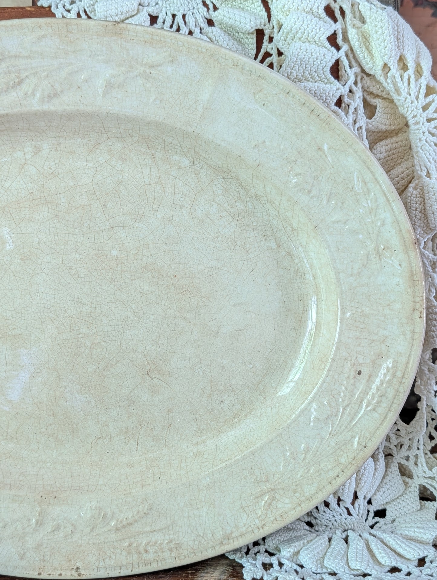 Wheat ironstone platter