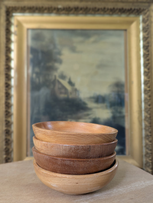Set of 4 Japan wood bowls