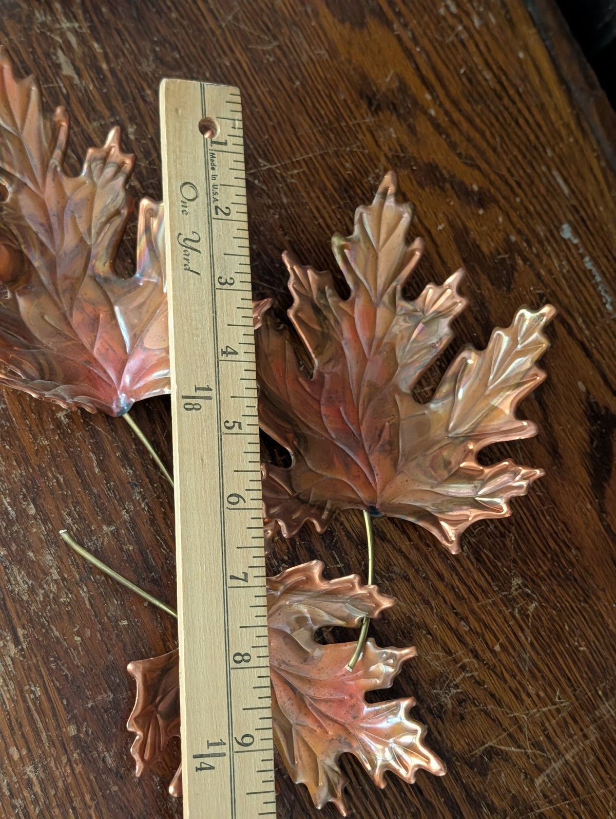Copper leaves