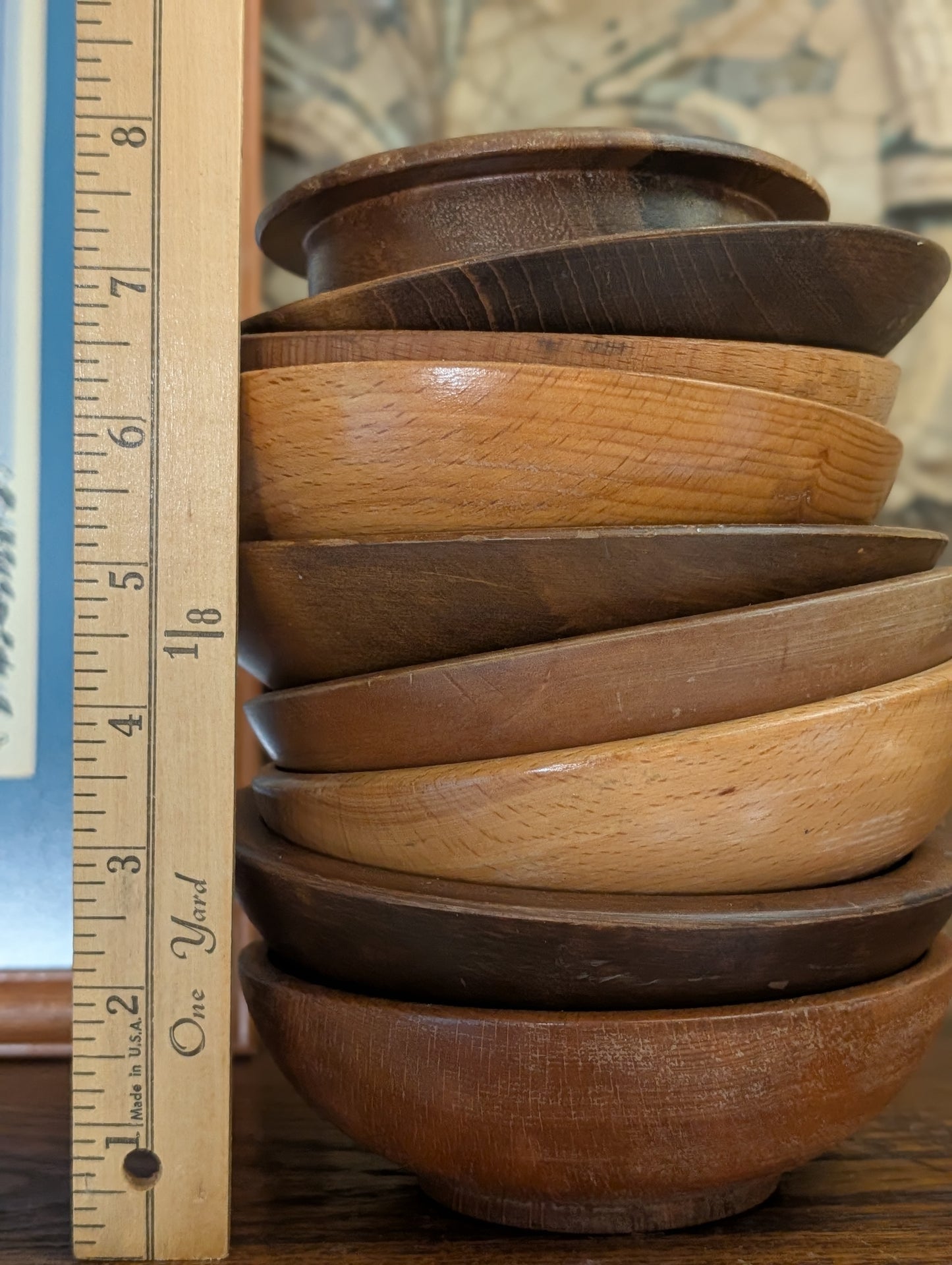 Wood bowl stack