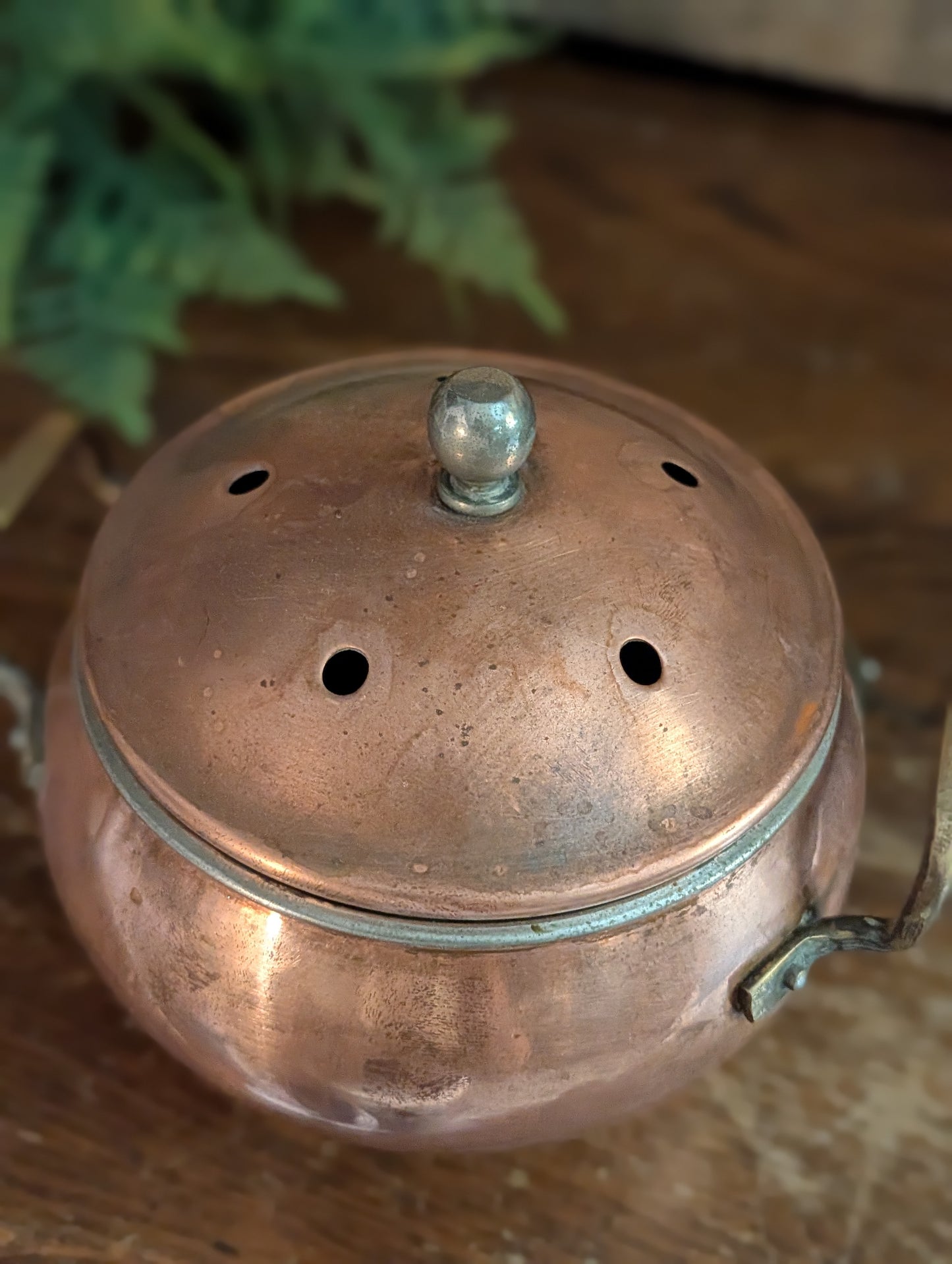 Copper simmer pot