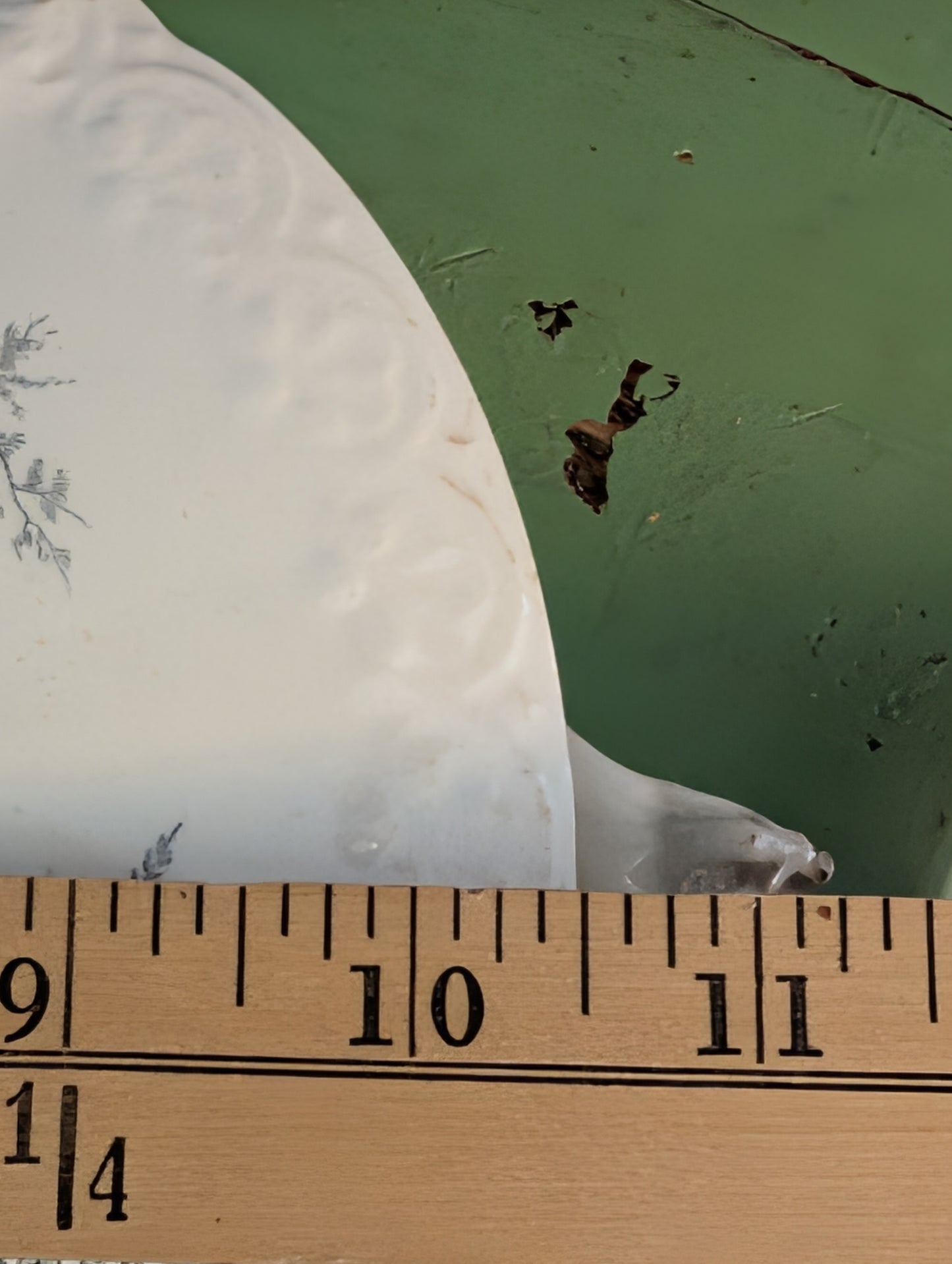 Ironstone blue transferware vegetable dish