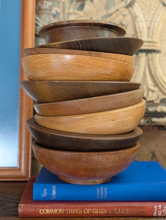 Wood bowl stack
