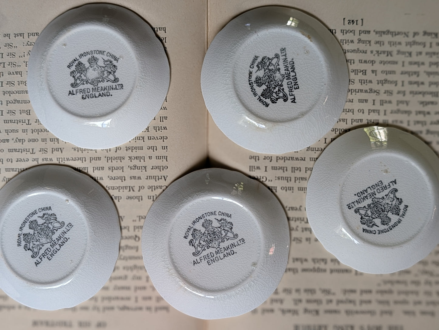 Ironstone butter pats 5