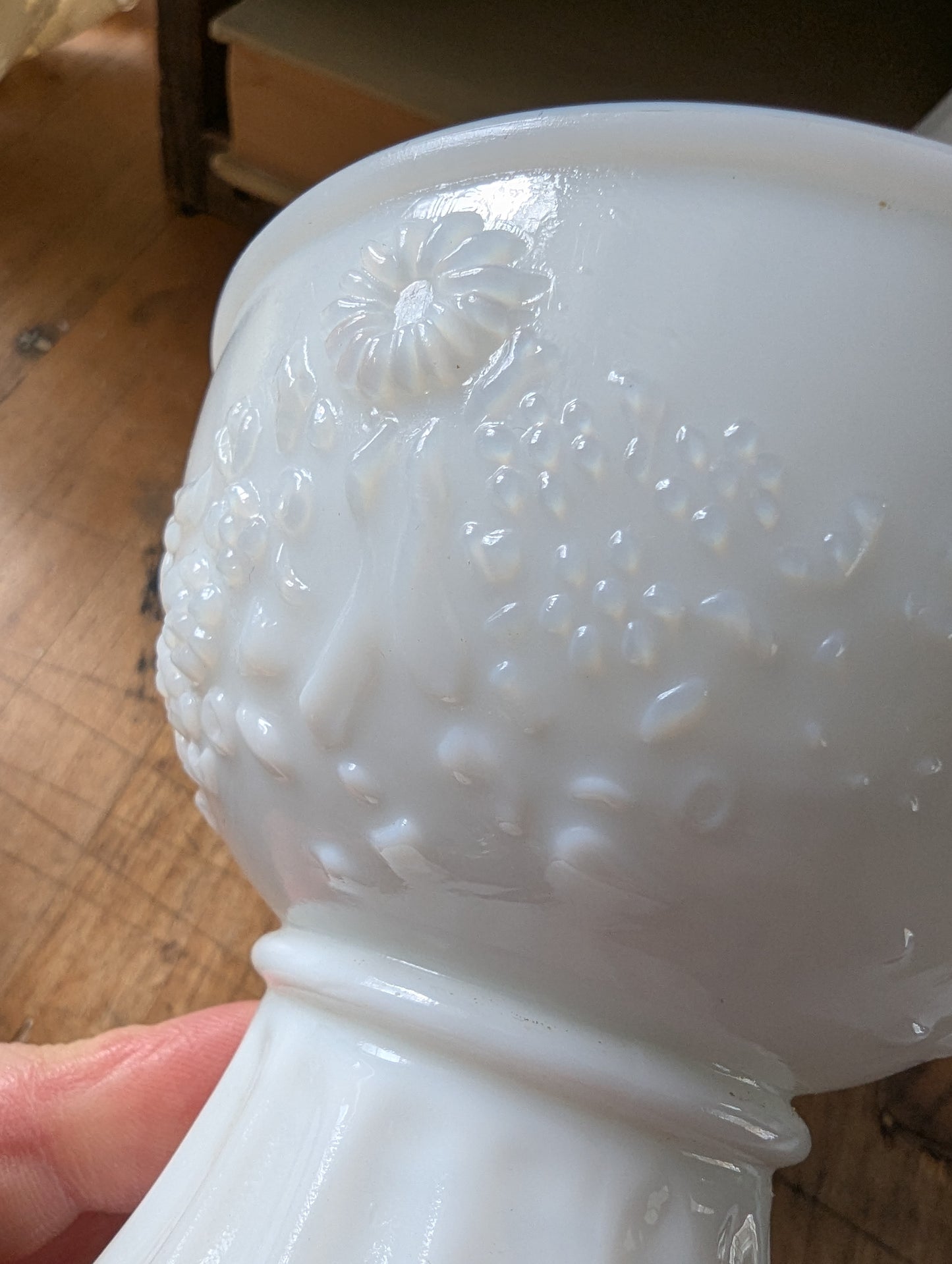 Milk glass collection of Five