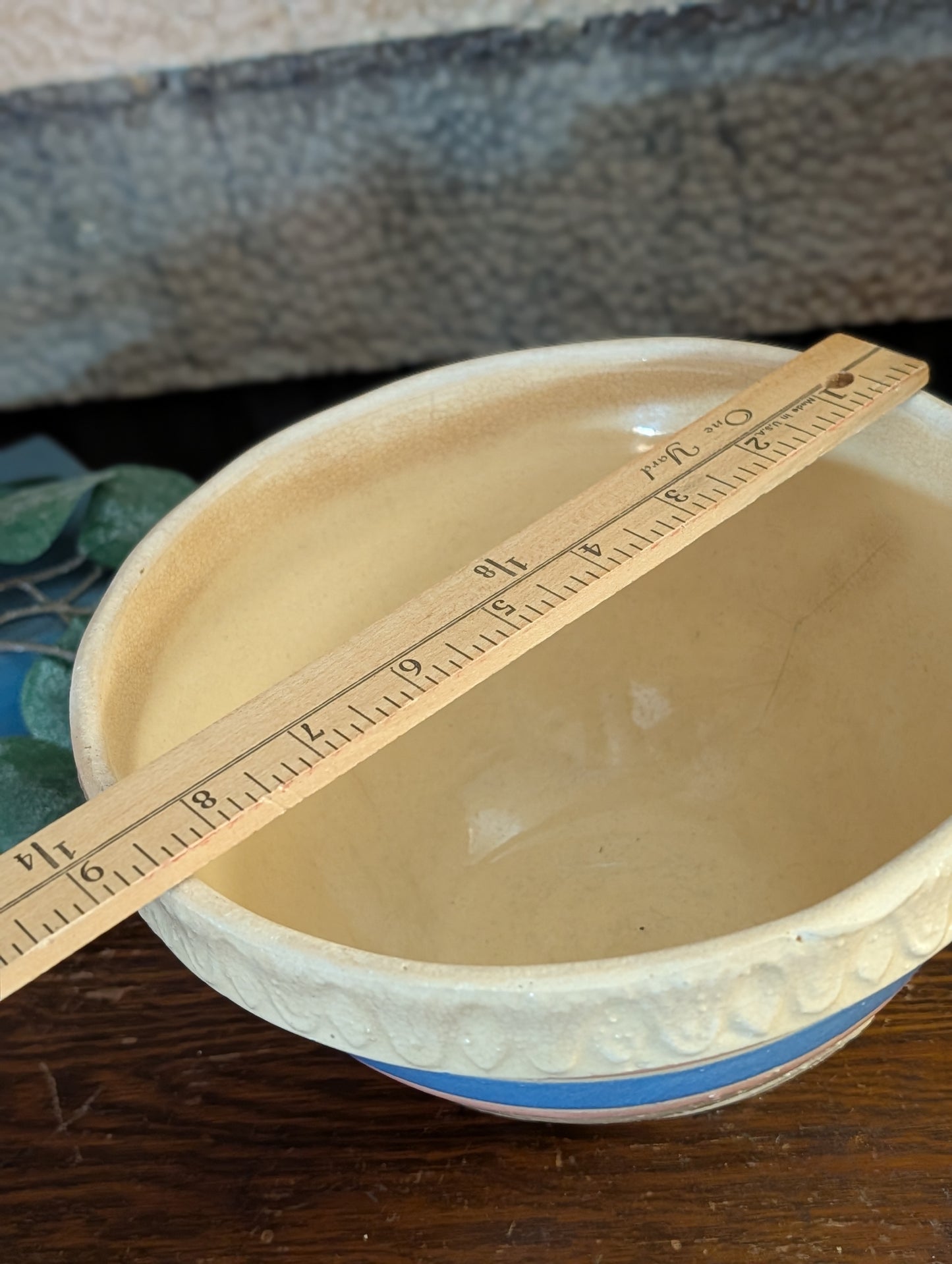 Yellow ware McCoy stoneware bowl