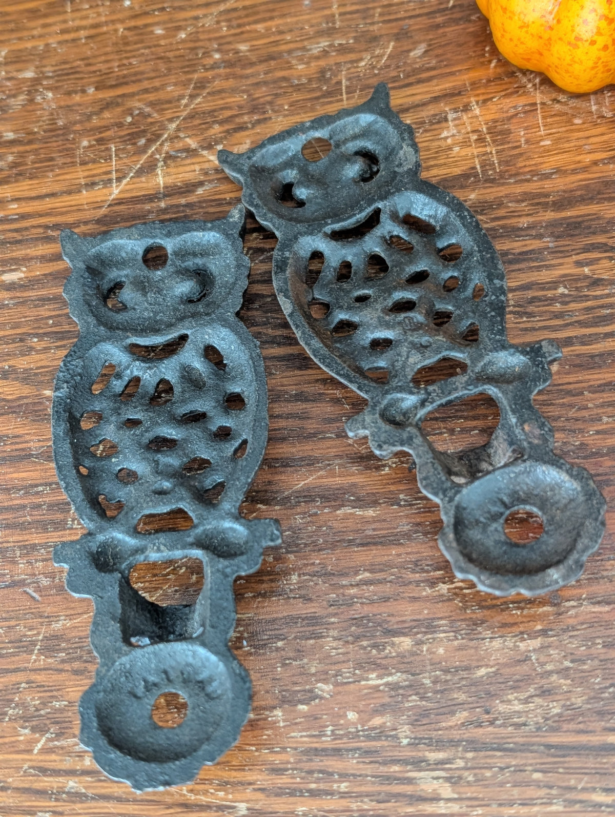 Cast iron owls