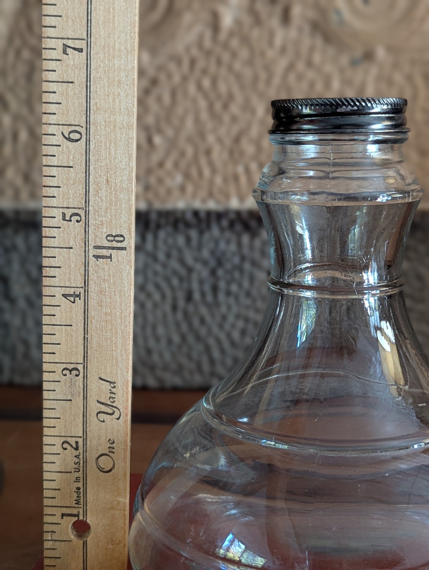 Glass kerosene lamp base vase