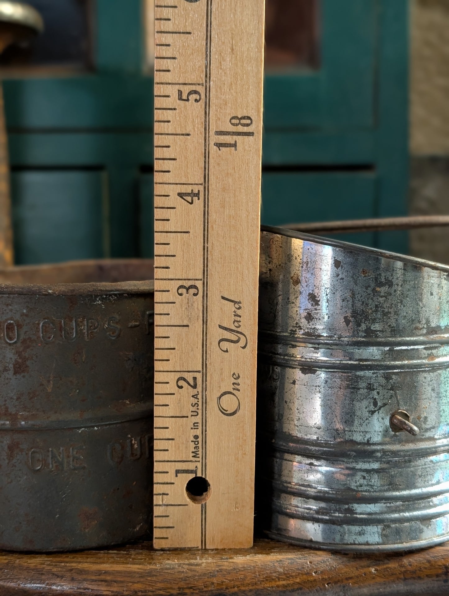 Pair of metal sifters