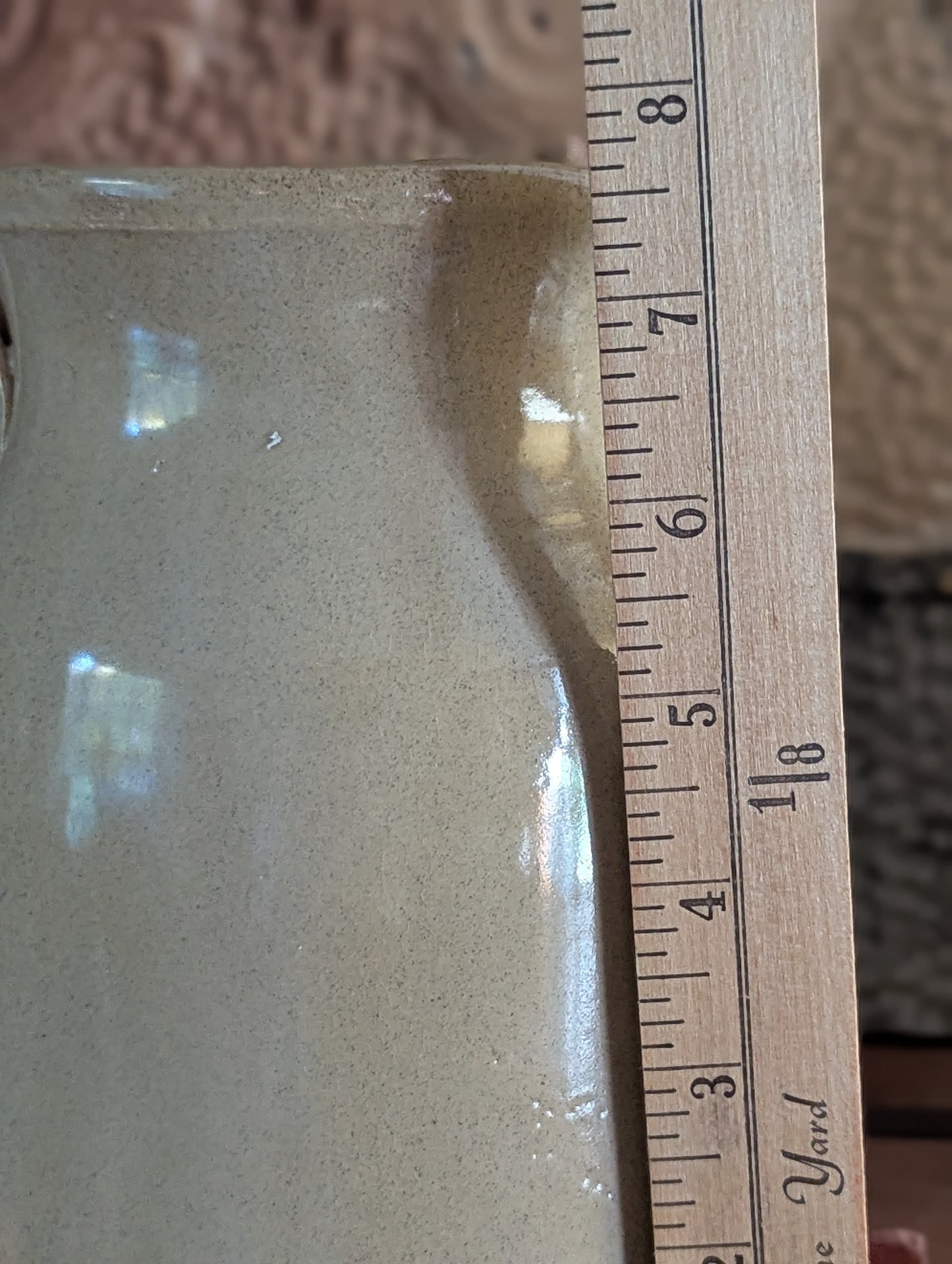 Moira English advertising pottery pitcher