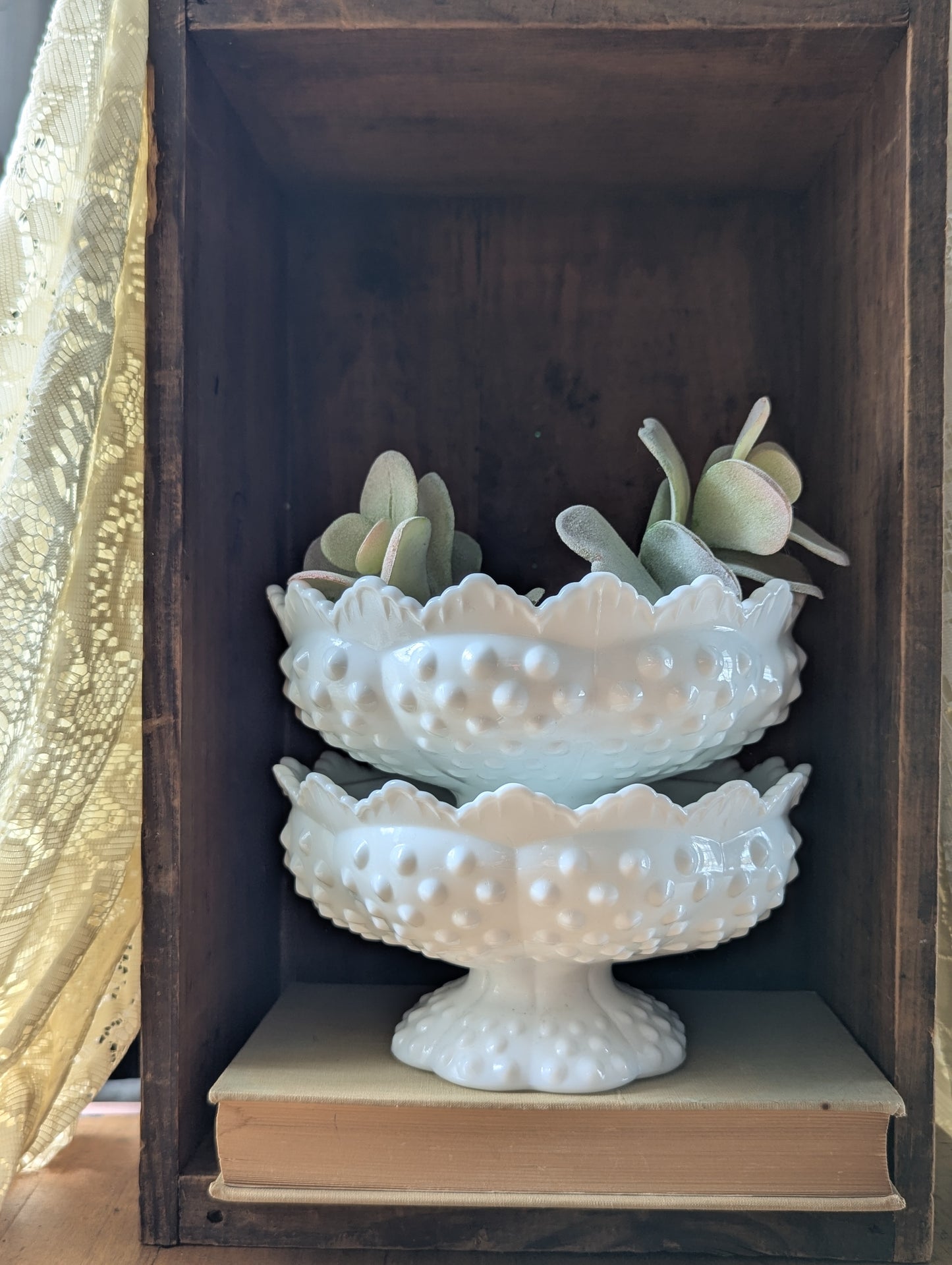 Fenton hobnail bowls
