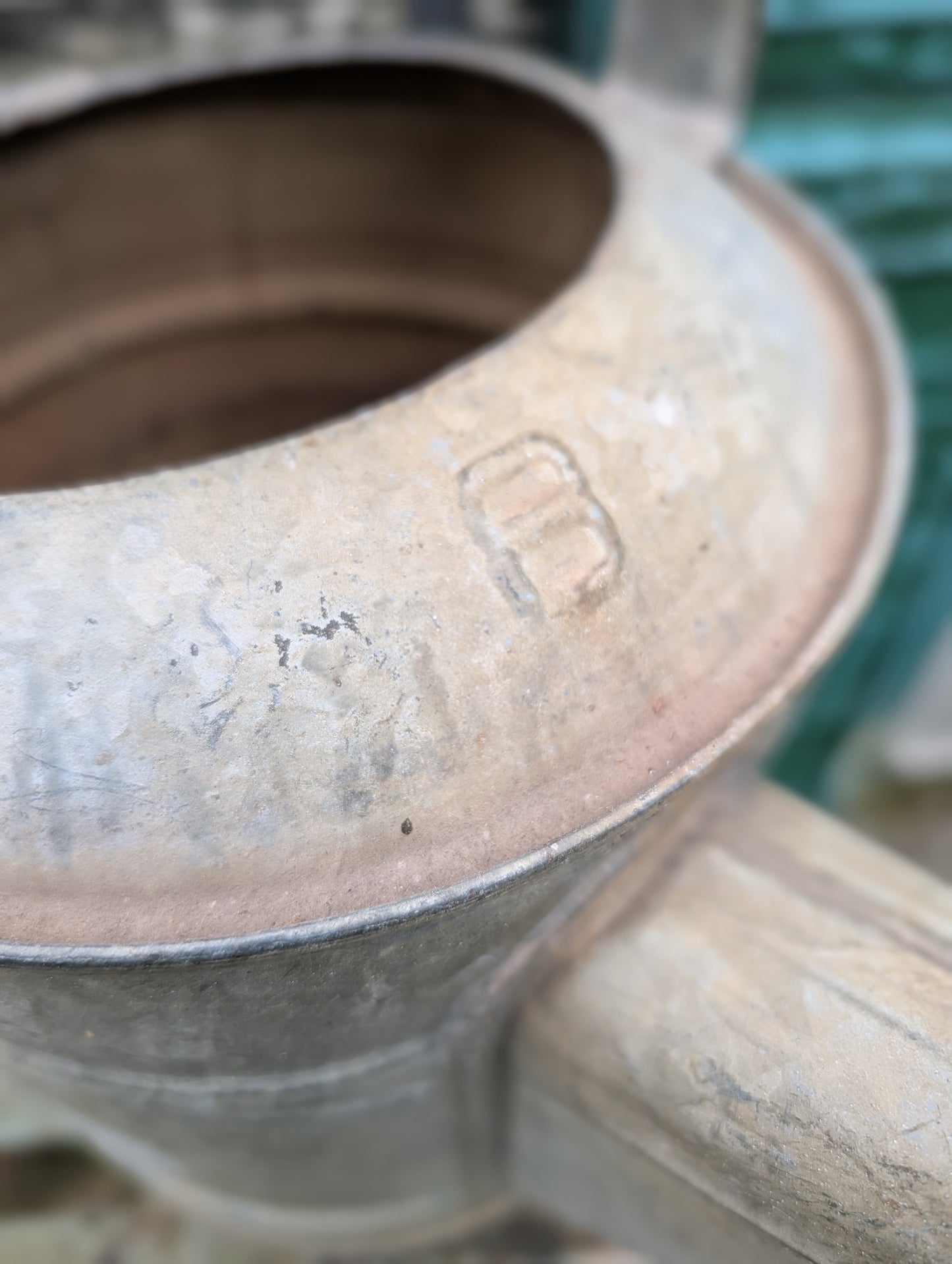 Galvanized watering can