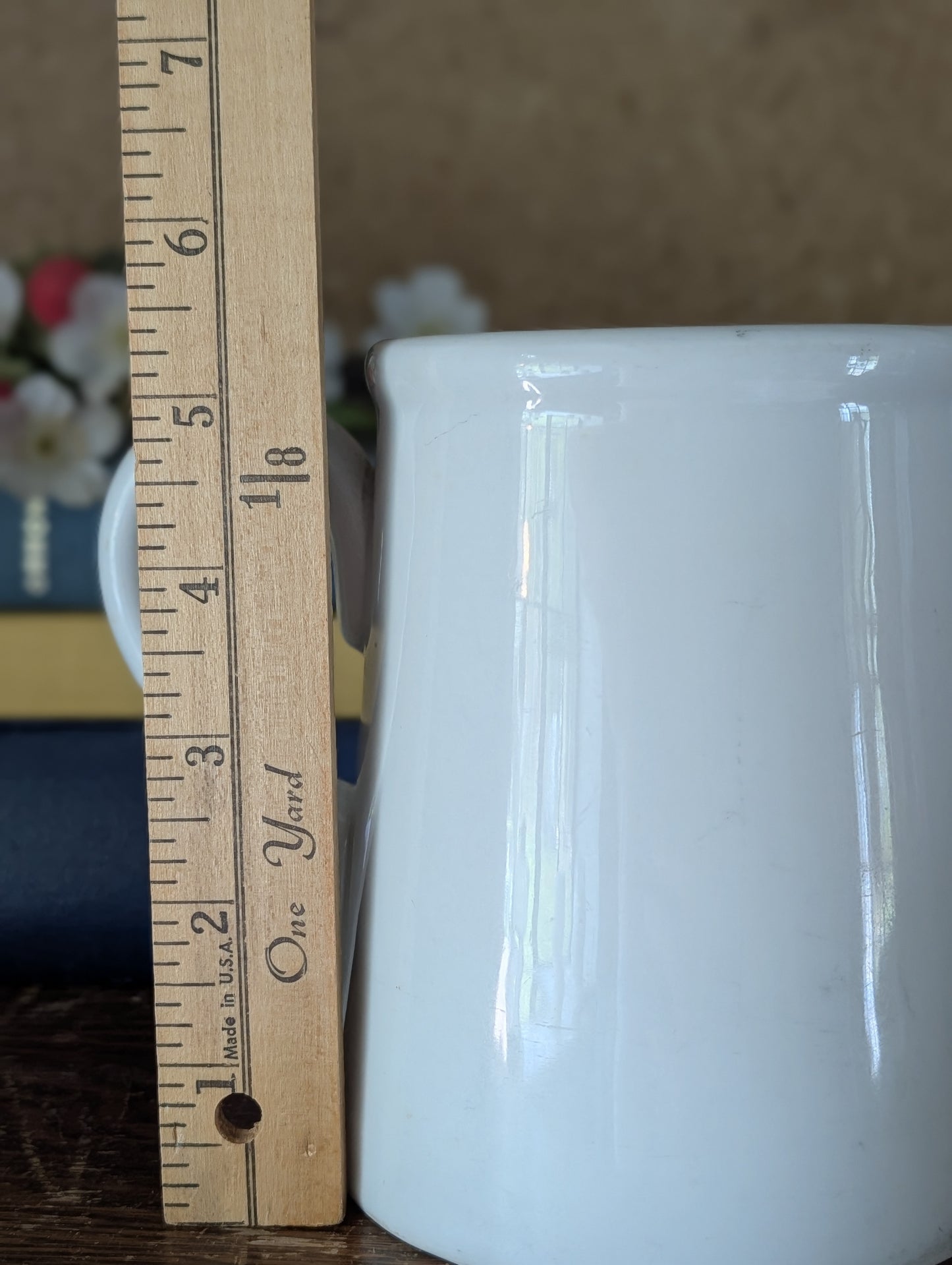 Stoneware milk pitcher