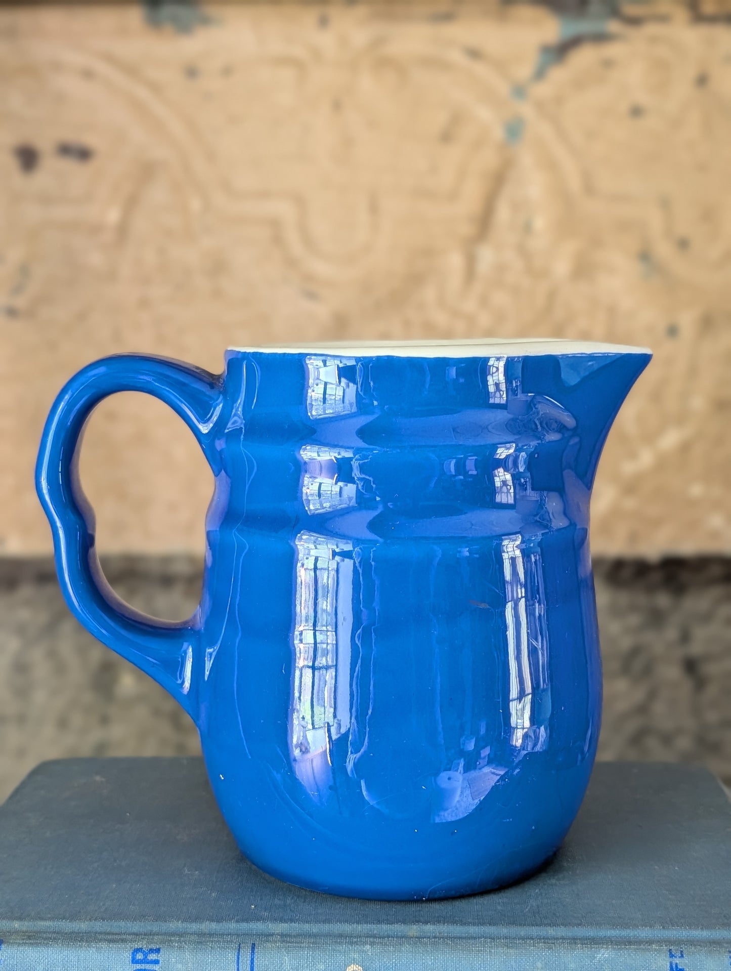 Blue pitcher/creamer
