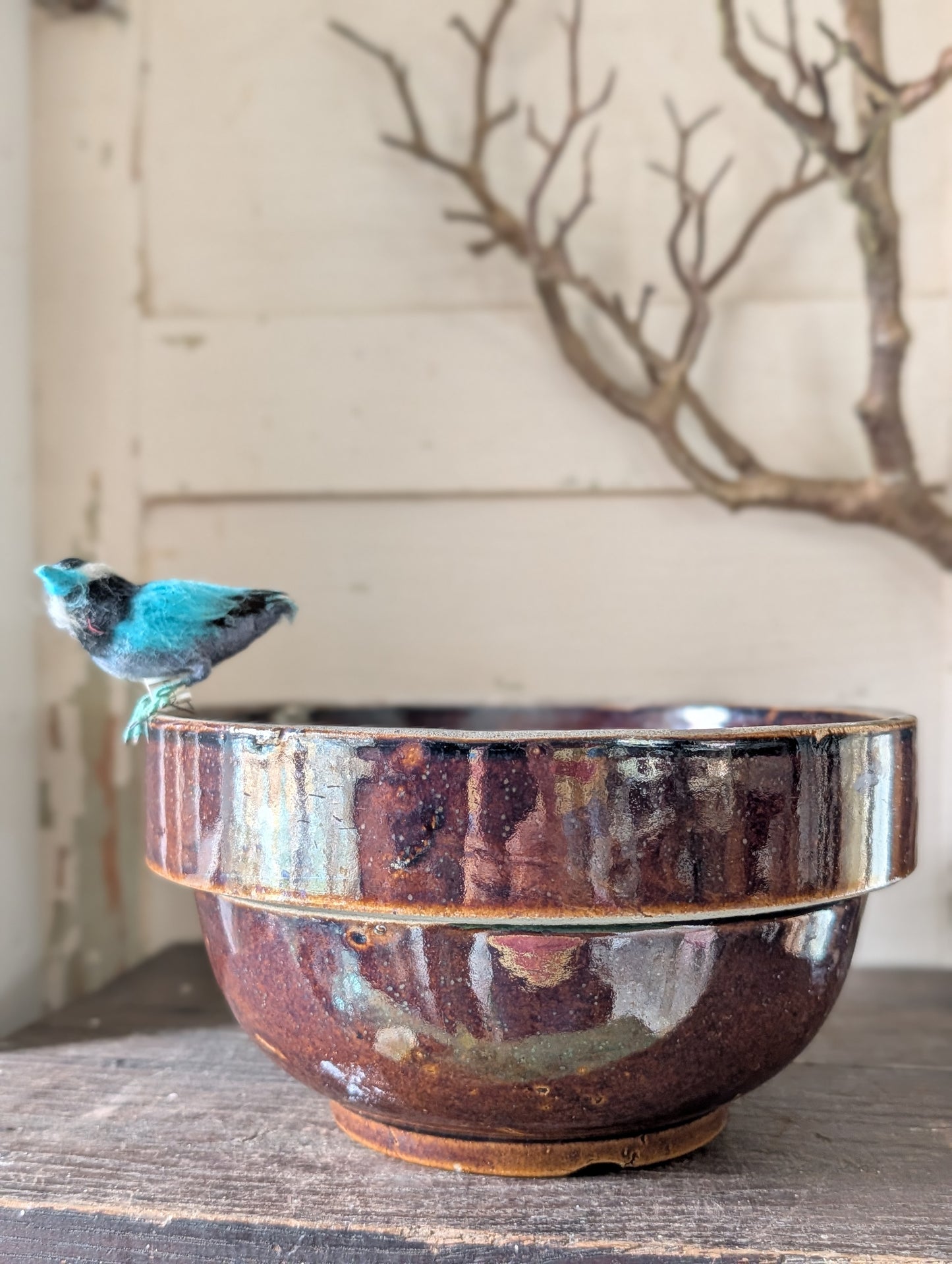 Brown glazed bowl
