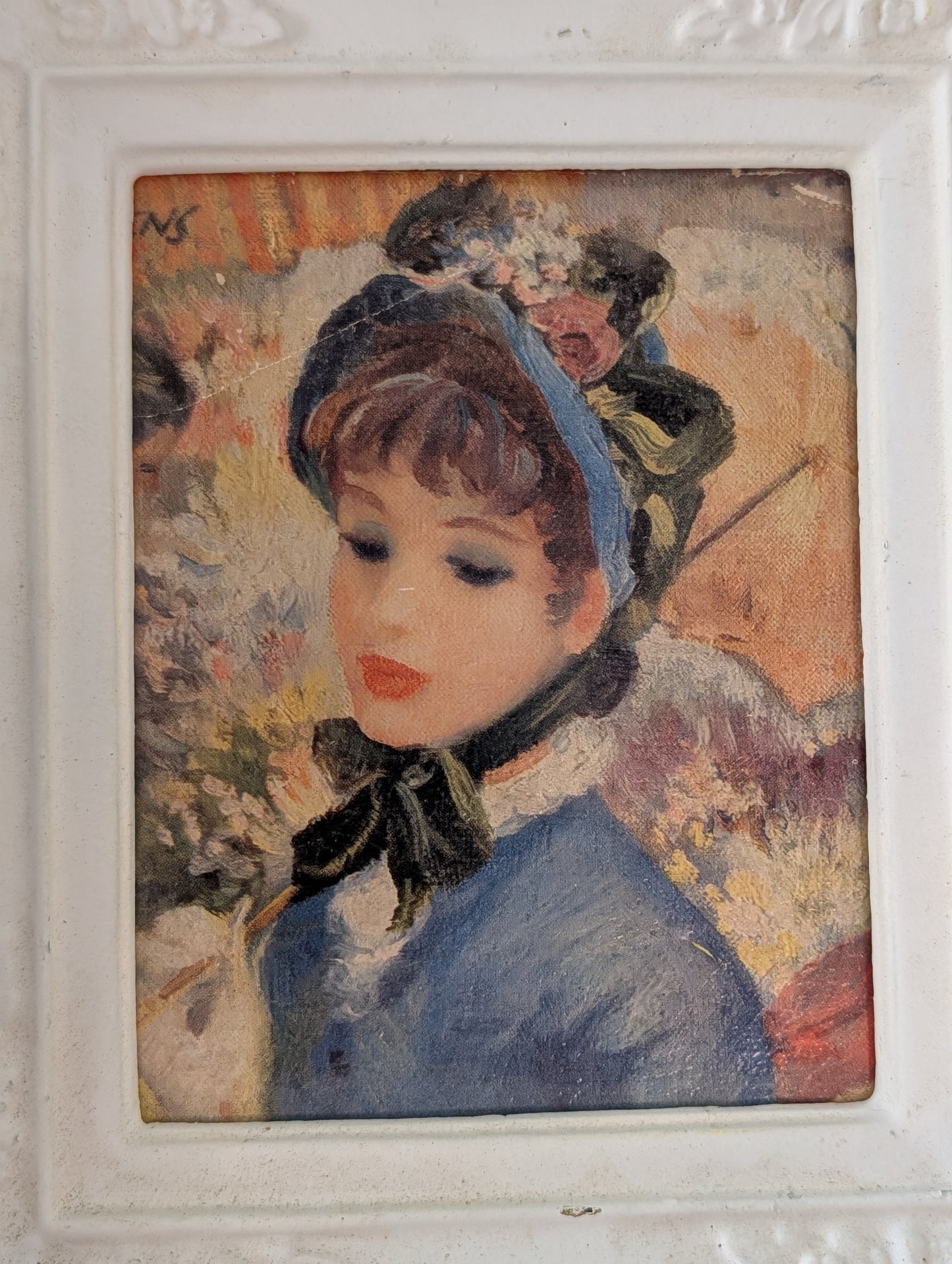 Parisian French lady framed print