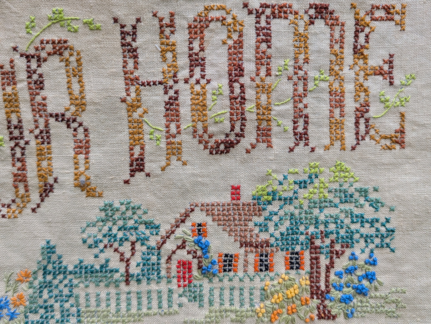 Bless our Home cross-stitch
