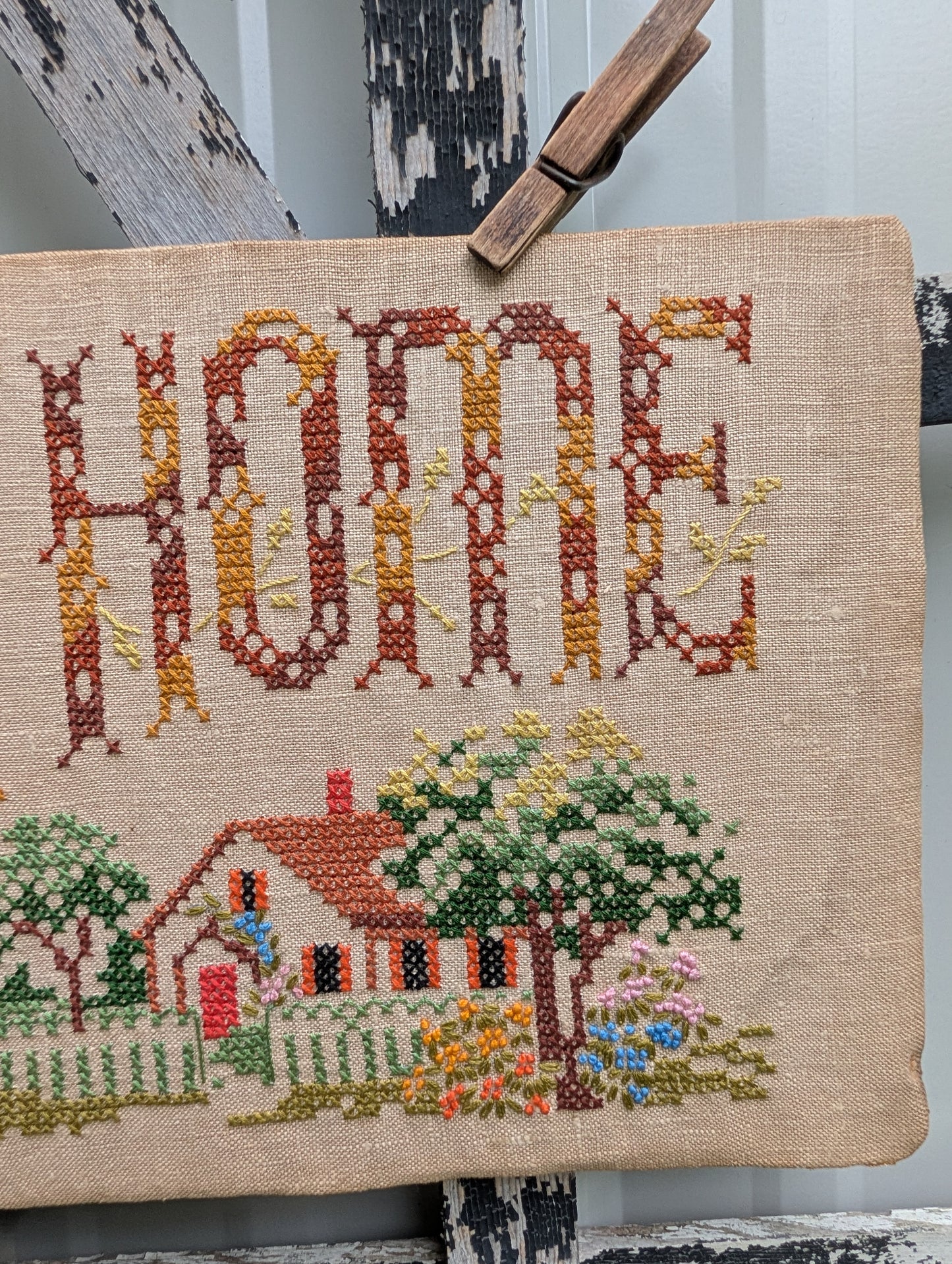God Bless our Home cross-stitch
