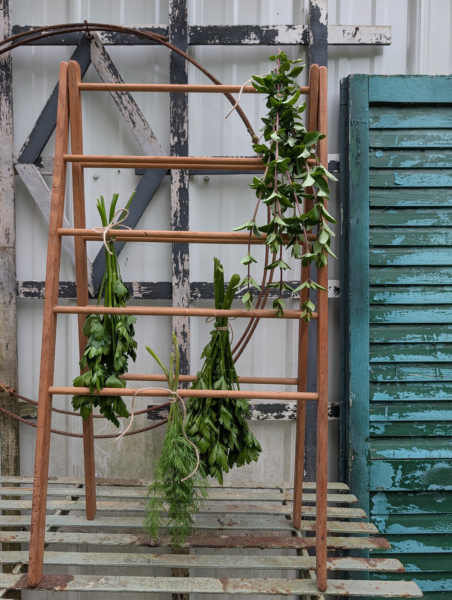 Wood drying rack