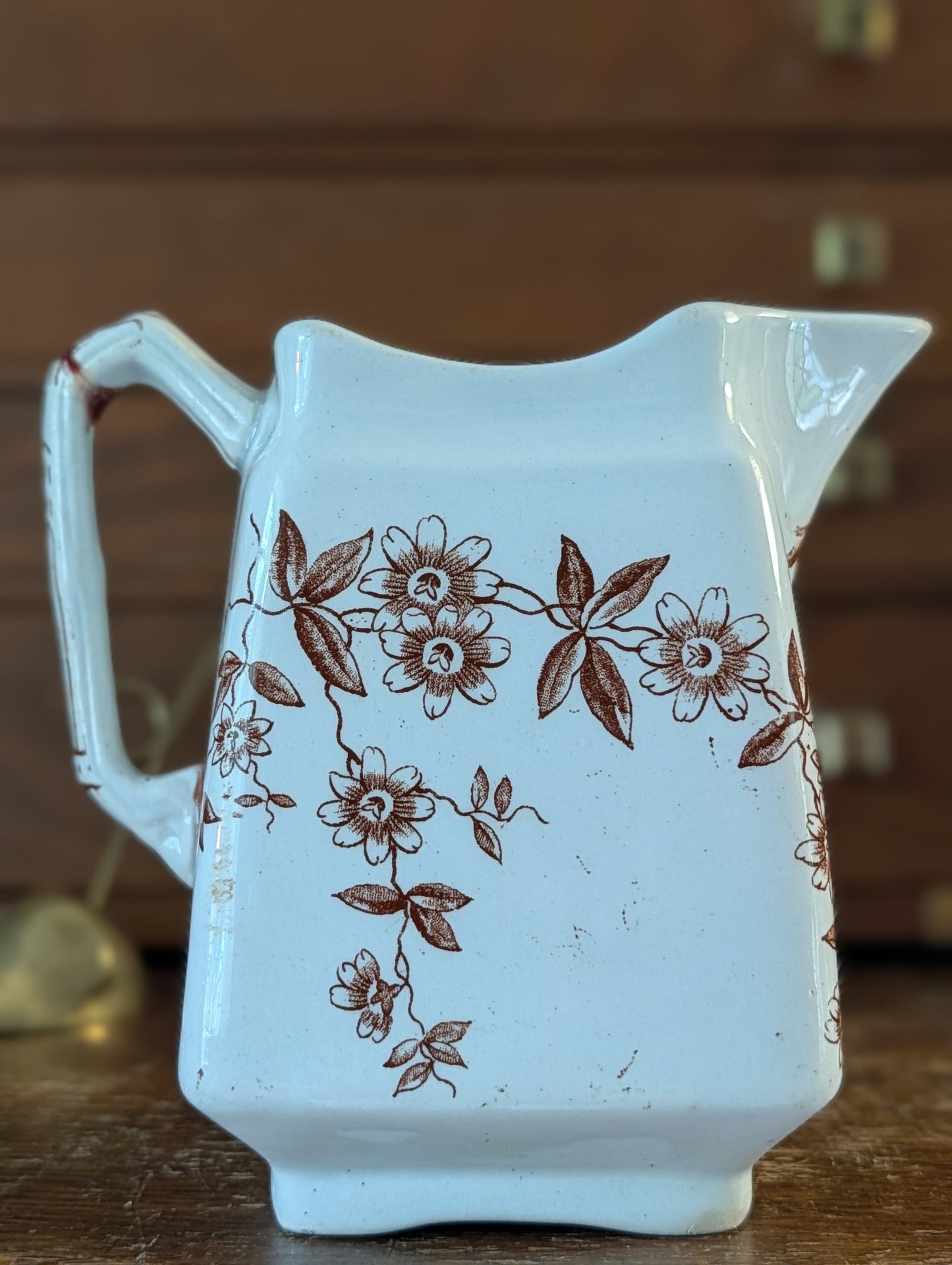 Transferware creamer/ pitcher