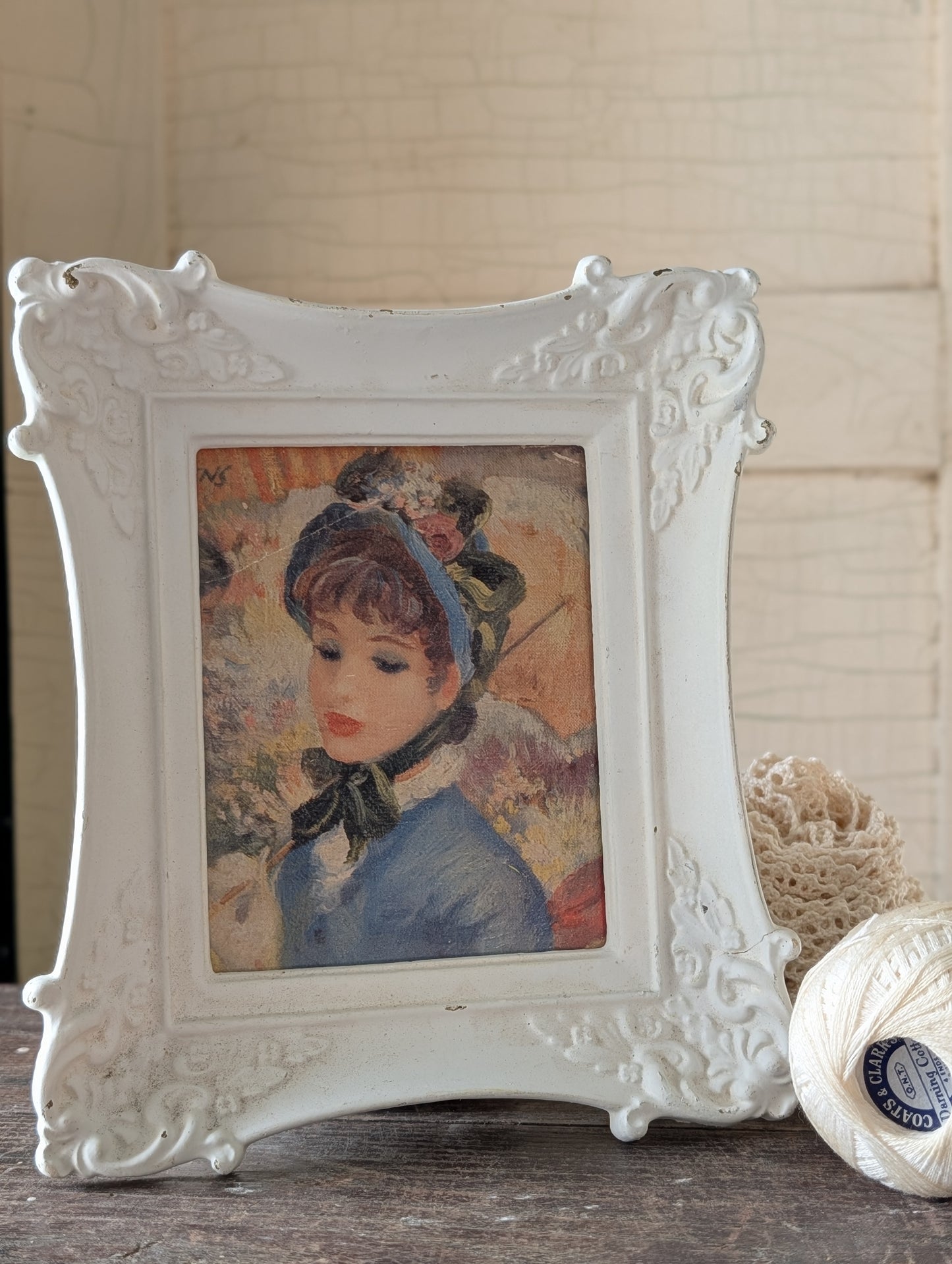 Parisian French lady framed print
