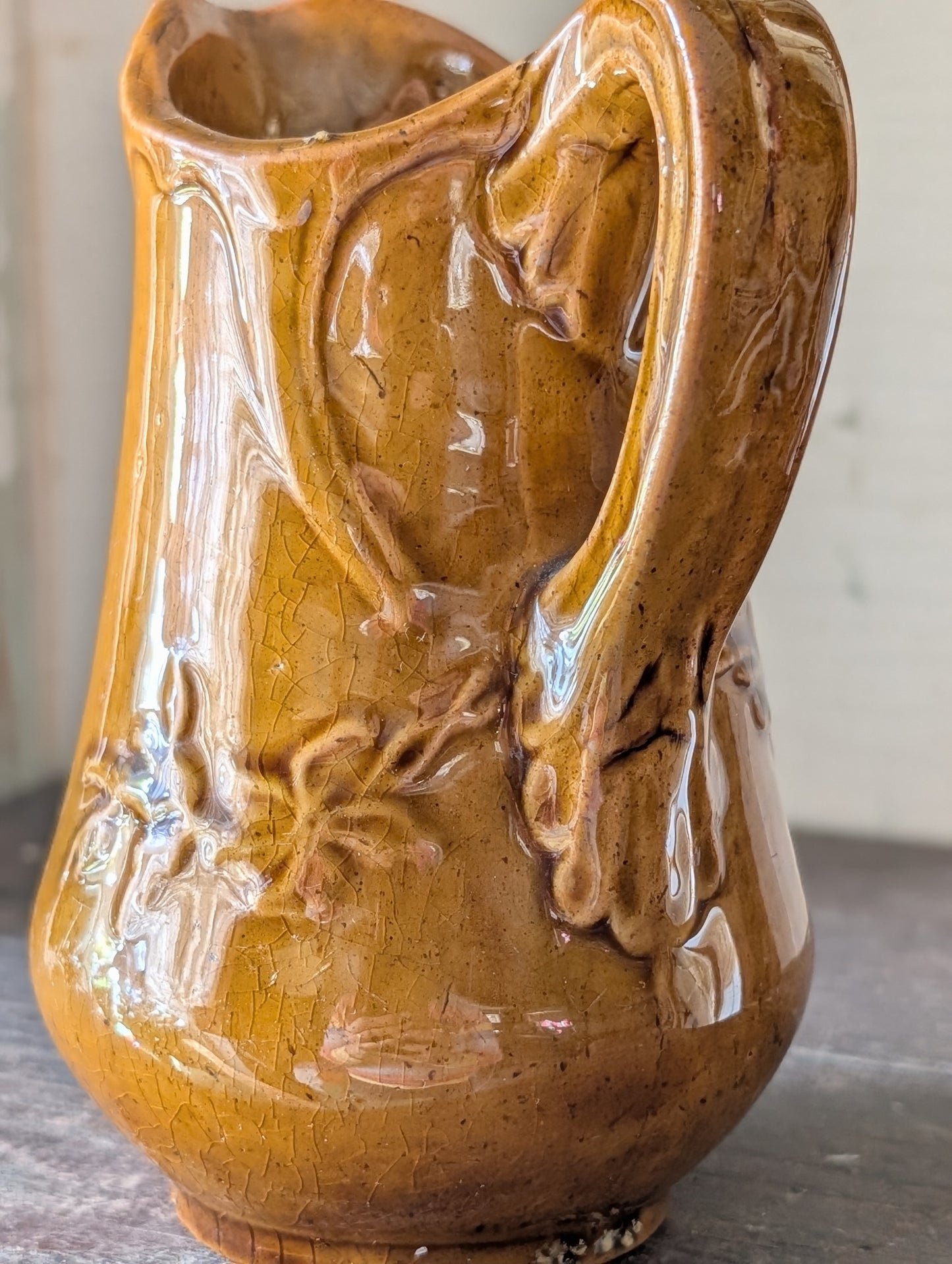 Yellow ware pitcher