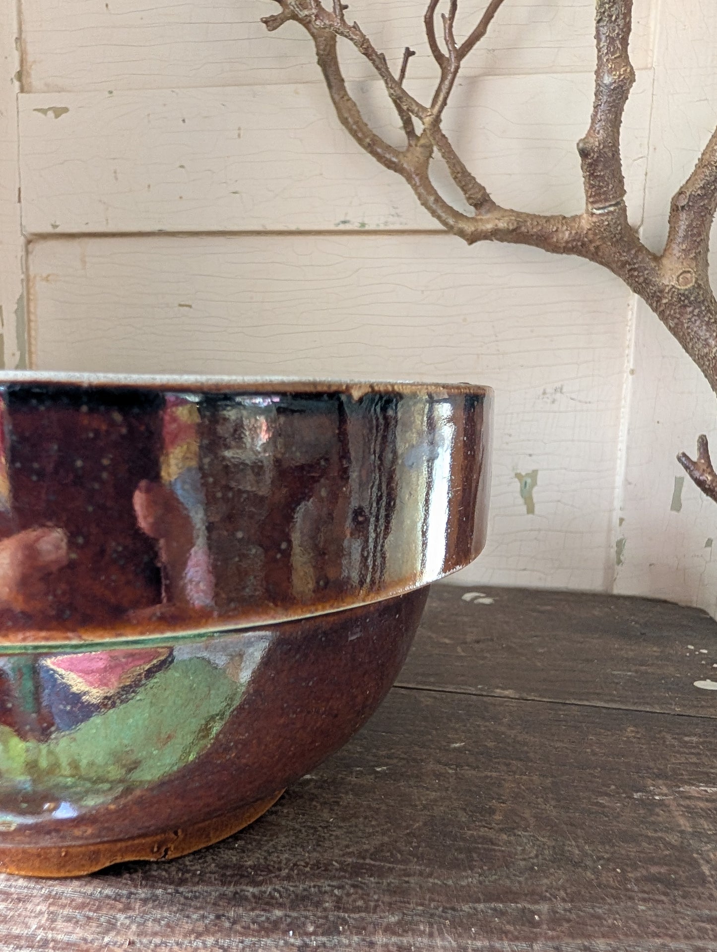 Brown glazed bowl