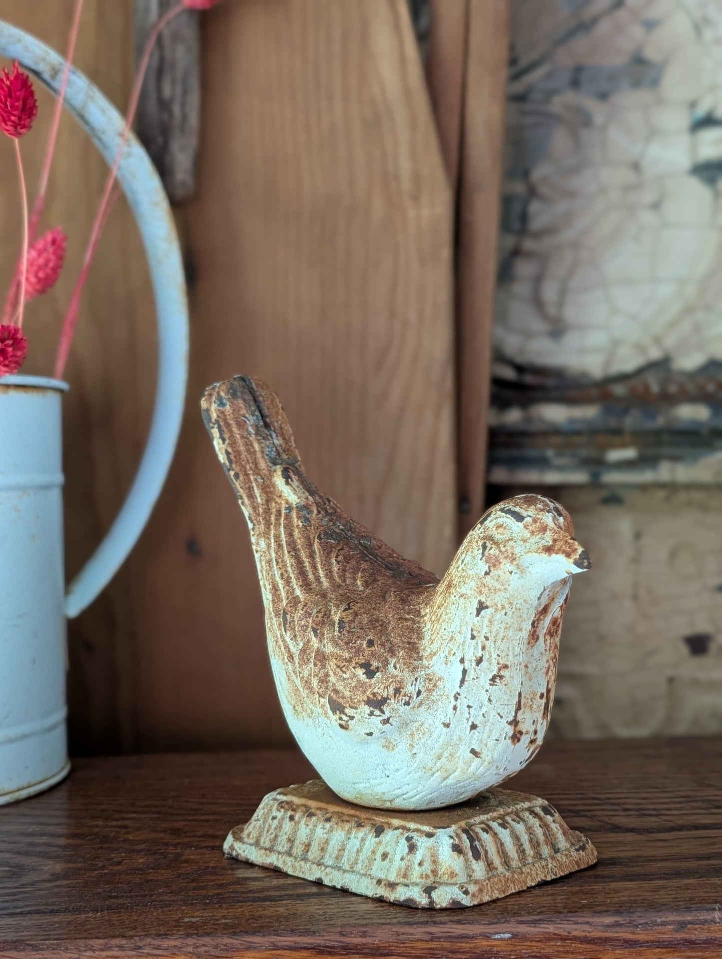 Cast garden bird
