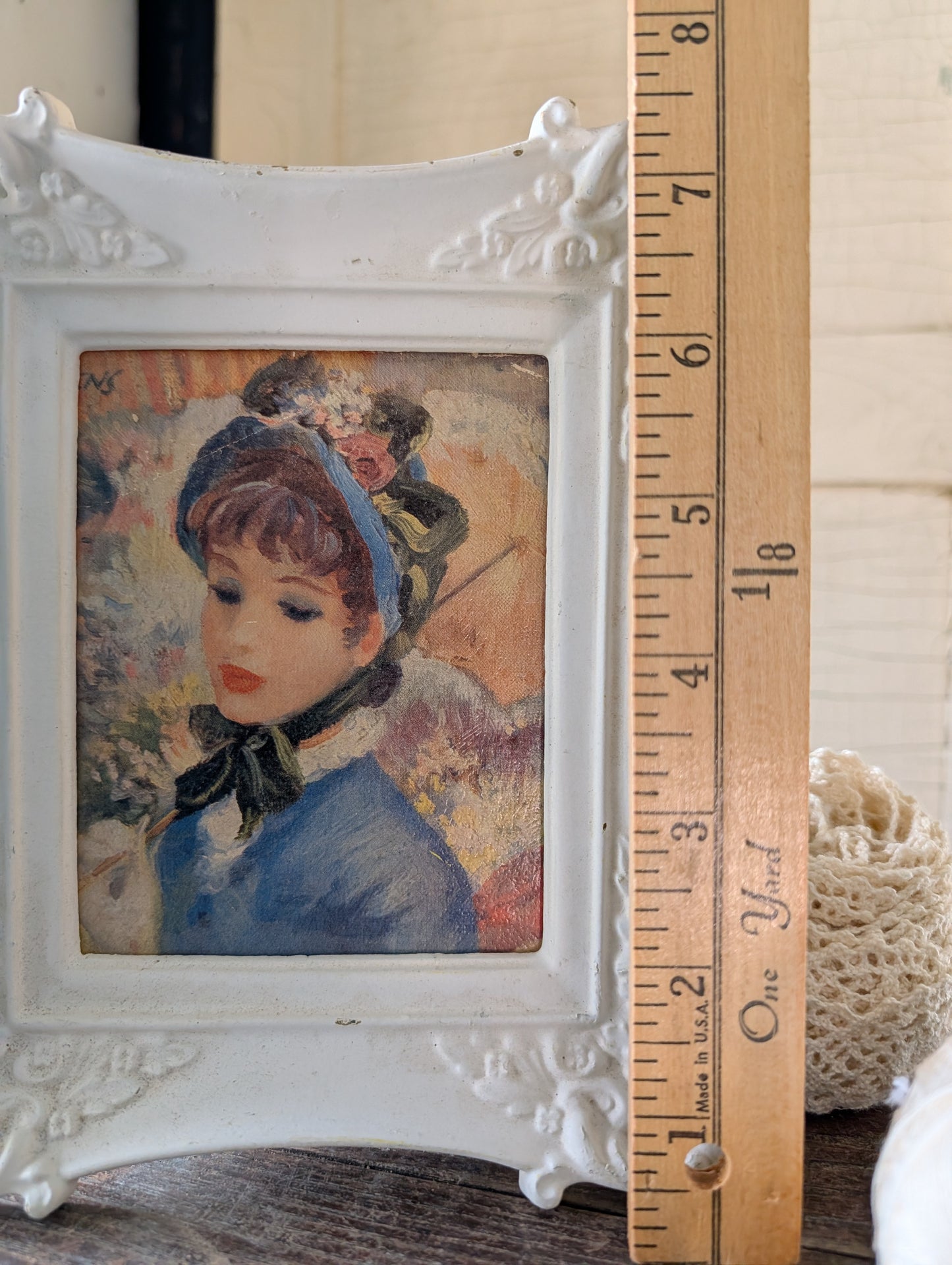 Parisian French lady framed print